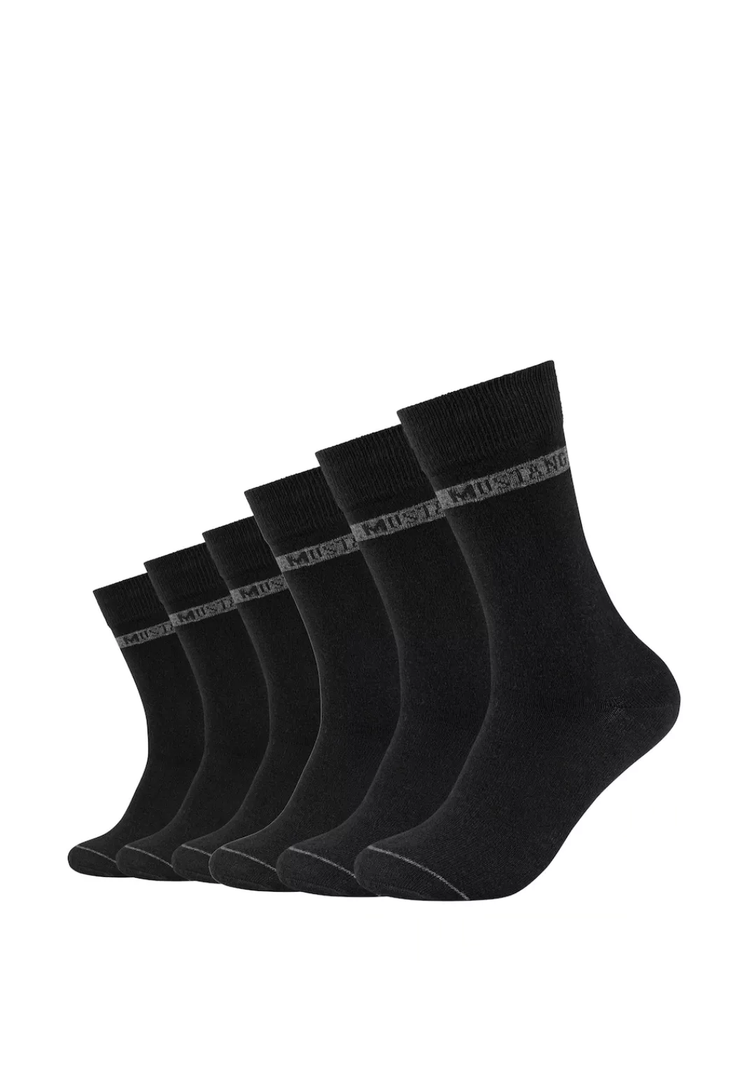 MUSTANG Socken, (6er Pack), mit Weicher und elastischer Komfortbund günstig online kaufen