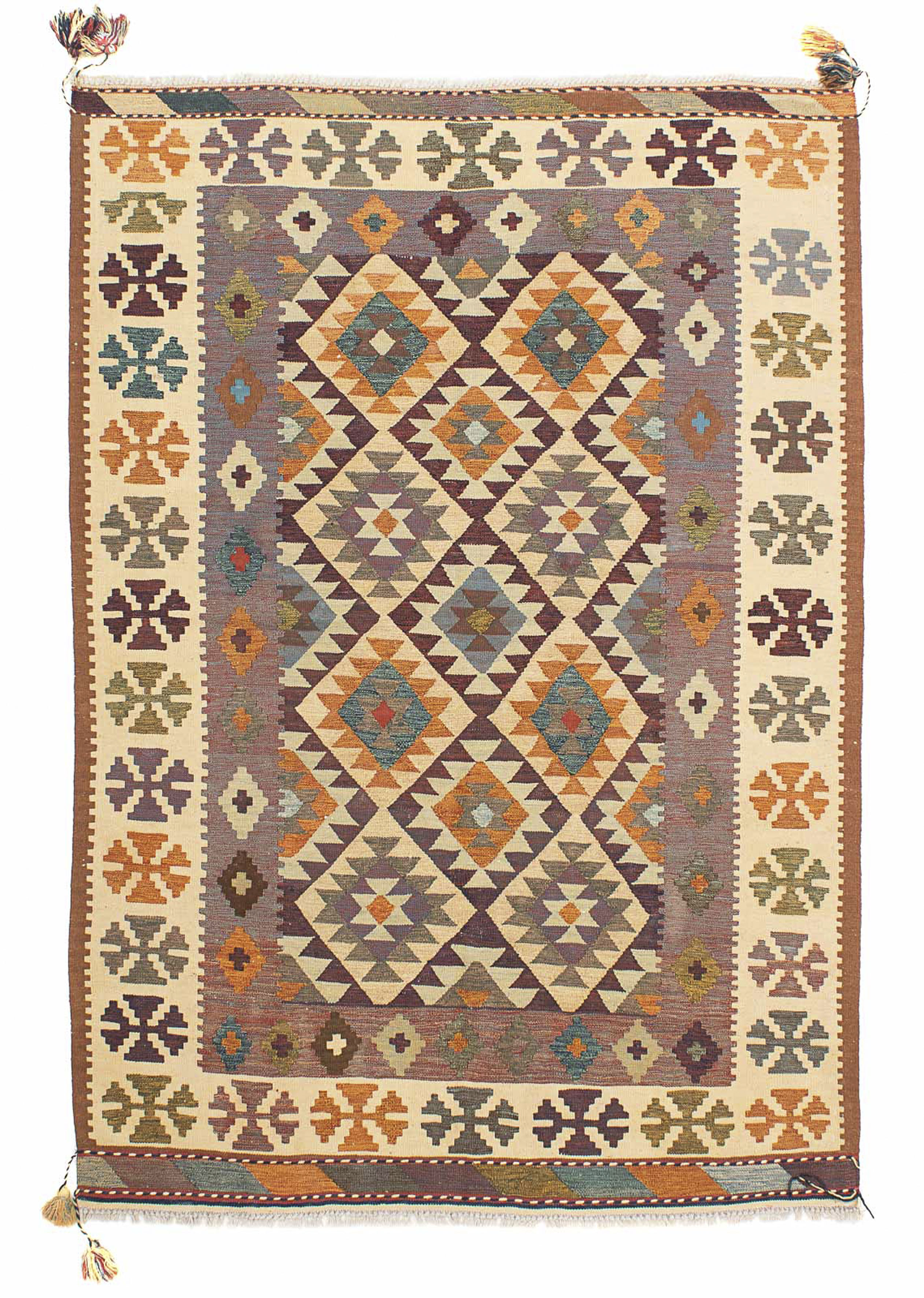 morgenland Wollteppich »Kelim - Oriental - 210 x 145 cm - mehrfarbig«, rech günstig online kaufen