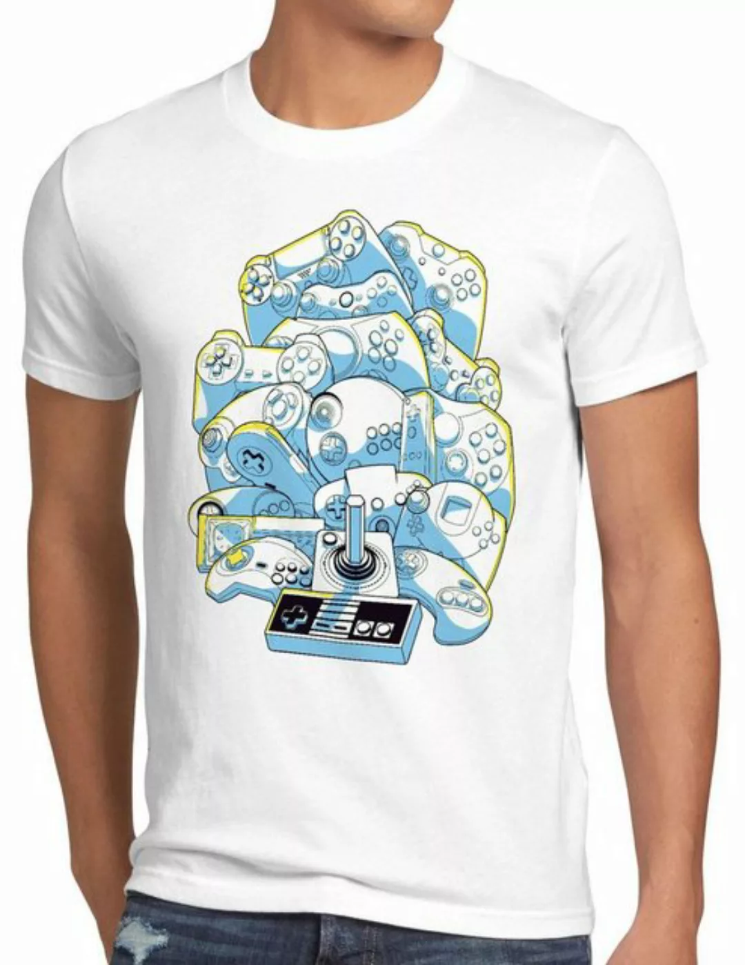 style3 Print-Shirt Herren T-Shirt Gamer Madness spielekonsole retro game co günstig online kaufen