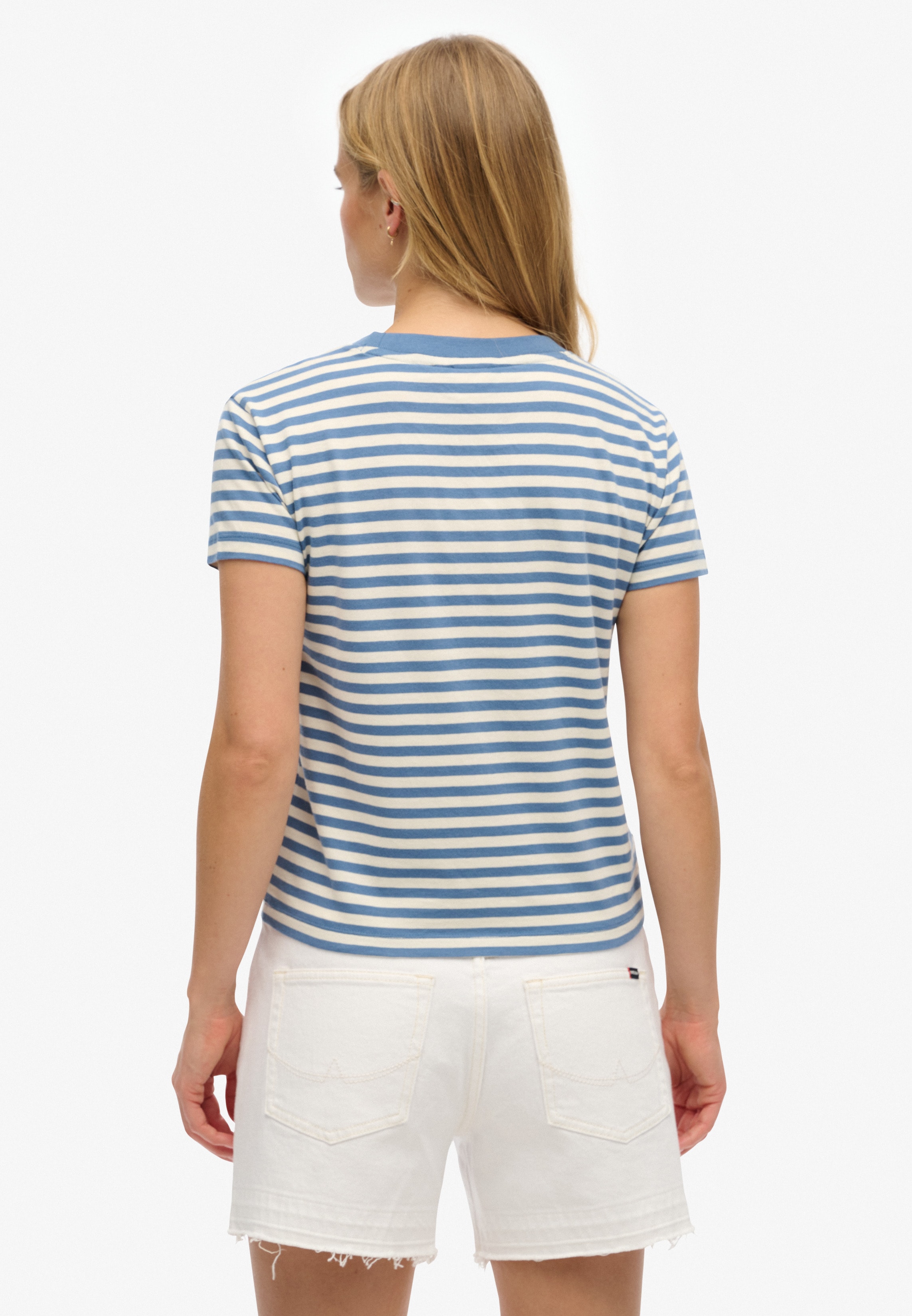 Superdry T-Shirt "ESSENTIAL LOGO STR FITTED TEE", angenehmes Tragegefühl du günstig online kaufen