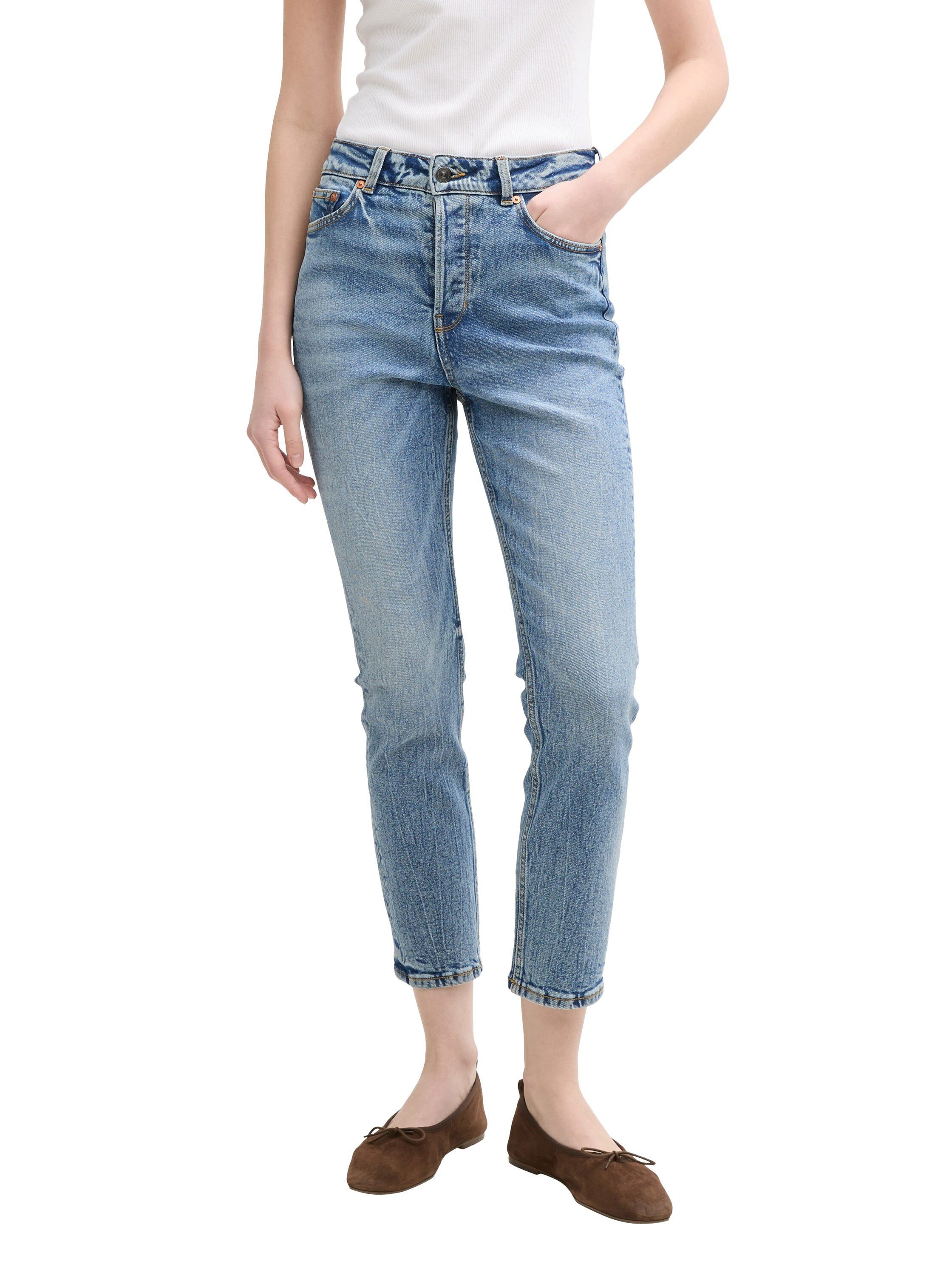 TOM TAILOR Denim Straight-Jeans TTLOTTE SLIM günstig online kaufen