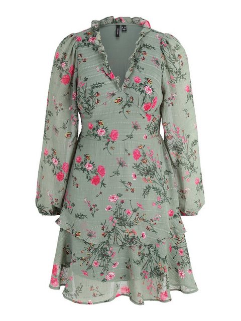 Vero Moda Petite Spitzenkleid ROSA (1-tlg) Drapiert/gerafft günstig online kaufen