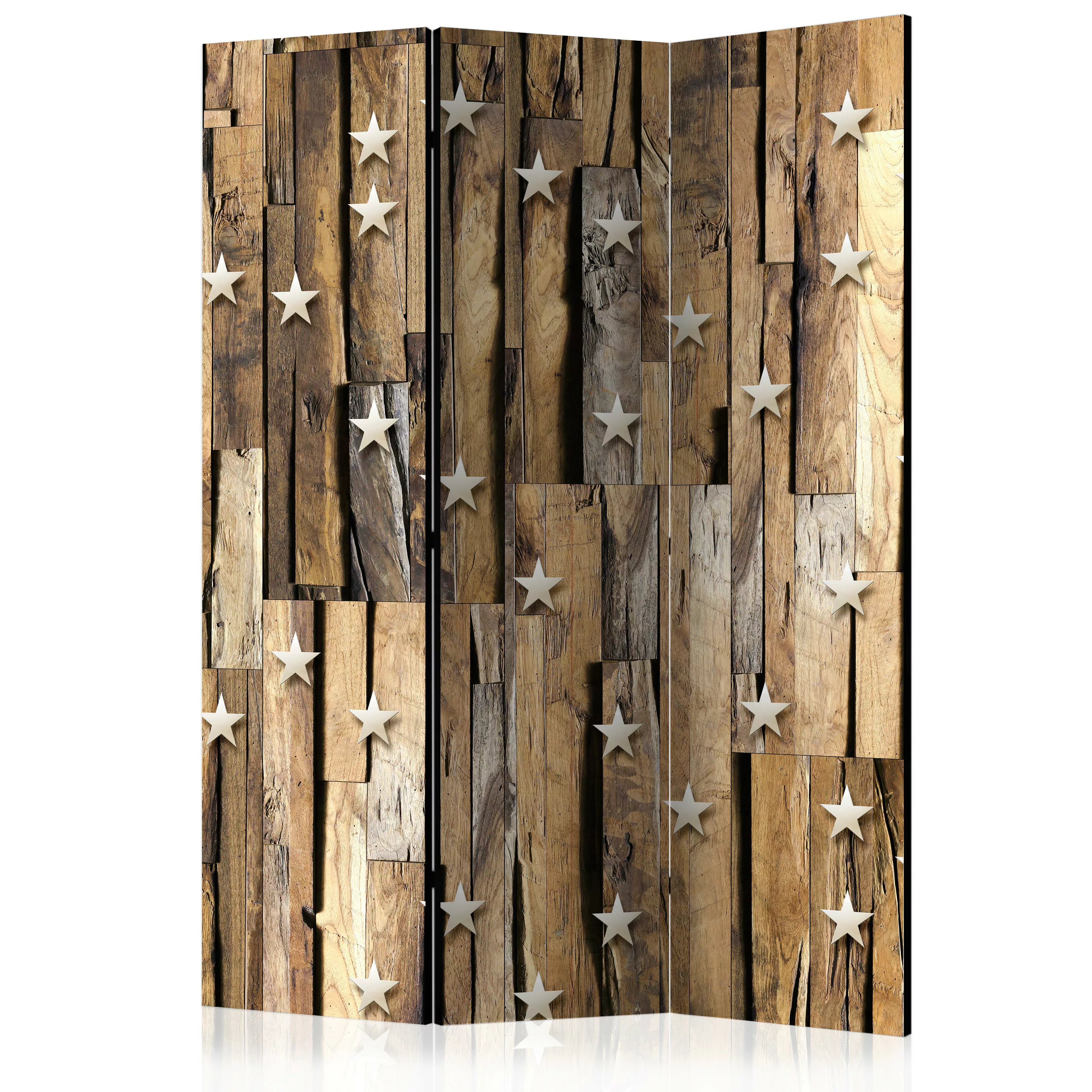 3-teiliges Paravent - Wooden Constellation [room Dividers] günstig online kaufen