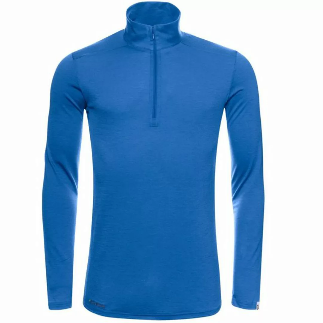 Kaipara - Merino Sportswear Langarmshirt Merino Zip-Neck Herren Slimfit 150 günstig online kaufen