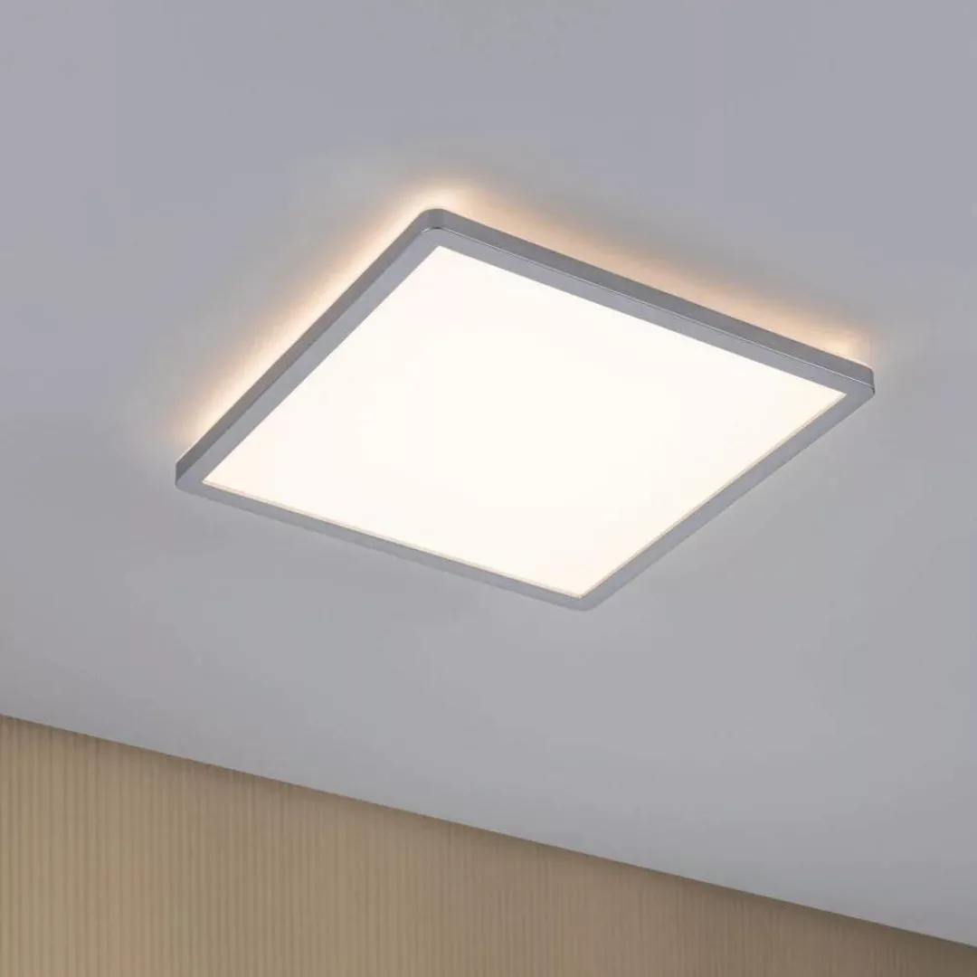 LED Deckenleuchte Atria Shine in Chrom-matt 16W 1600lm 3000K quadratisch günstig online kaufen