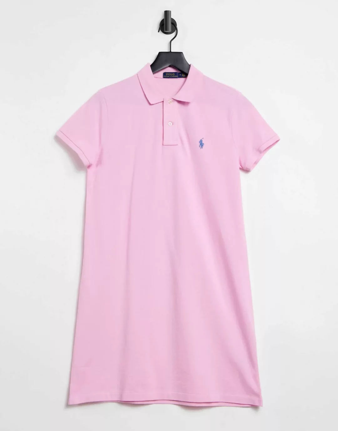 Polo Ralph Lauren – Klassisches Polo-Kleid in Babyrosa günstig online kaufen