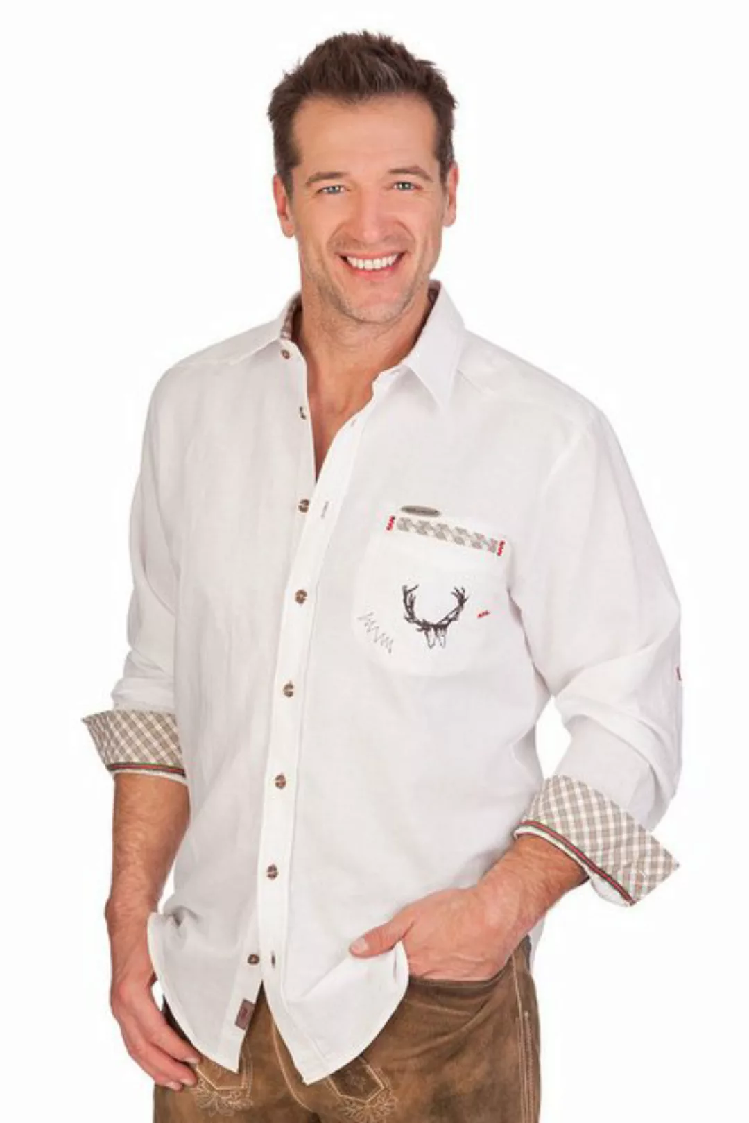 Spieth & Wensky Trachtenhemd Trachtenhemd - SILVIO - weiß günstig online kaufen