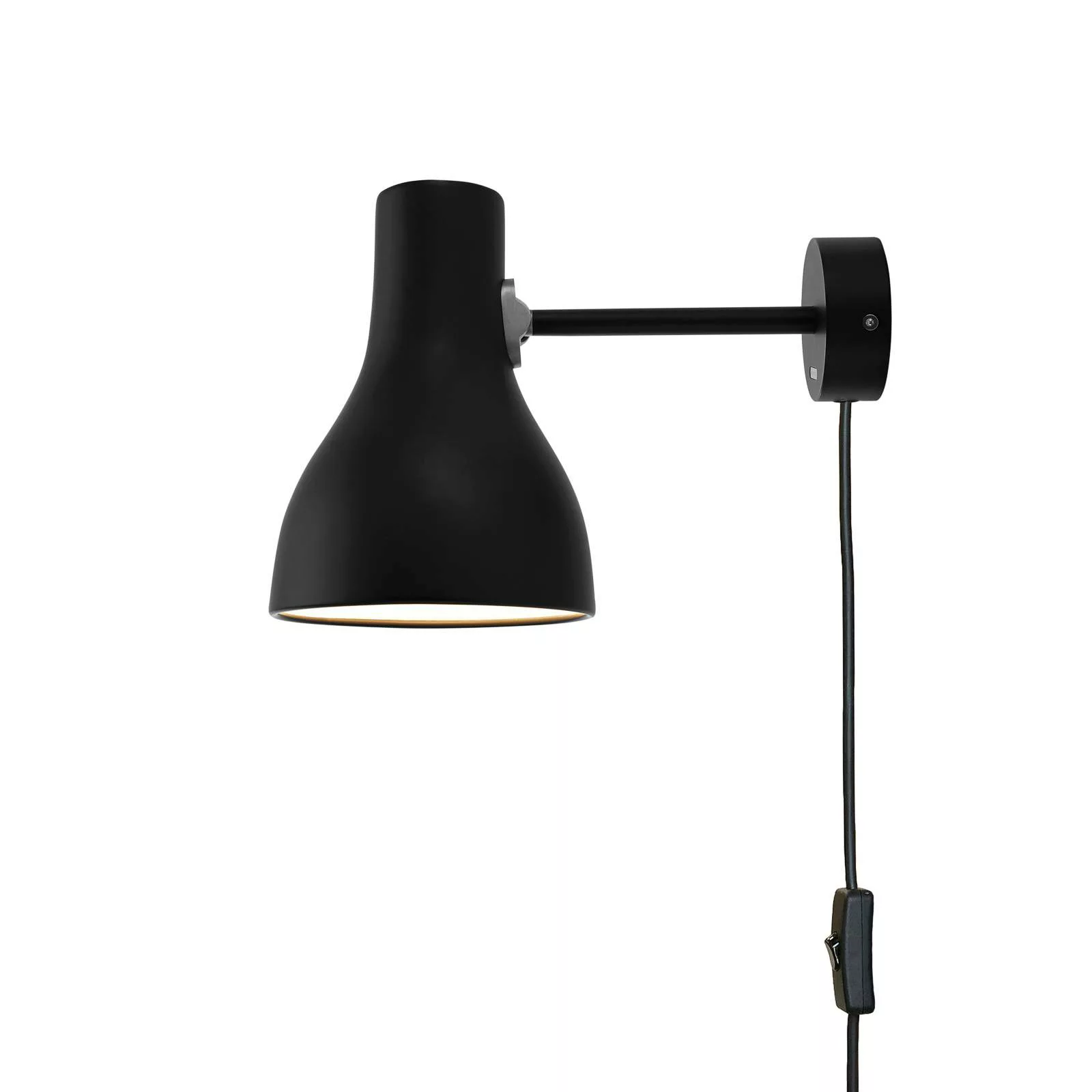 Anglepoise Type 75 Wandleuchte mit Stecker schwarz günstig online kaufen