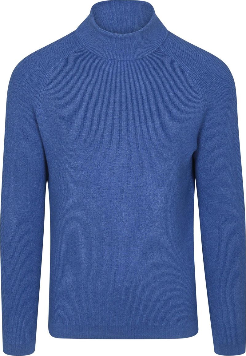 Blue Industry Rollkragenpullover Melange Blau - Größe M günstig online kaufen