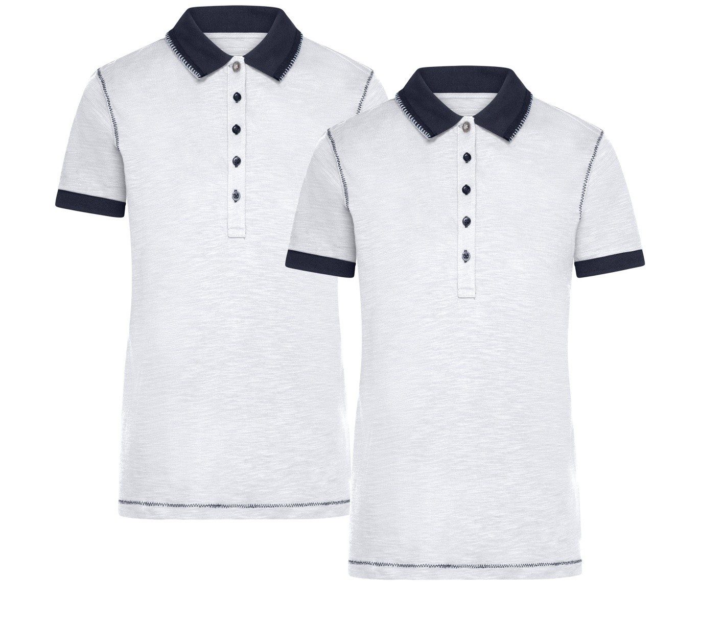 James & Nicholson Poloshirt Doppelpack Damenpoloshirt günstig online kaufen