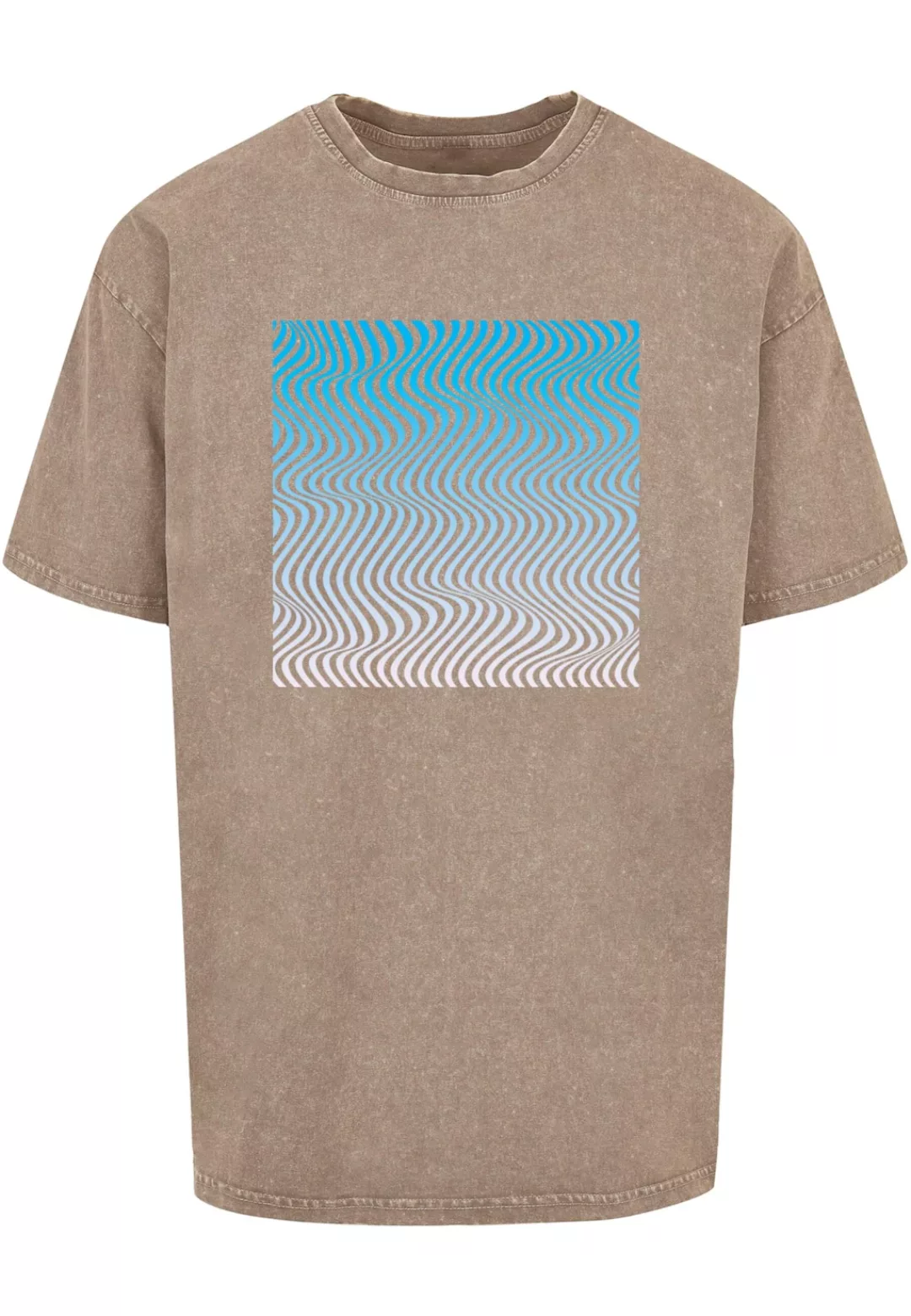 Merchcode T-Shirt "Merchcode Herren Summer - Wavy Pattern Acid Washed Overs günstig online kaufen