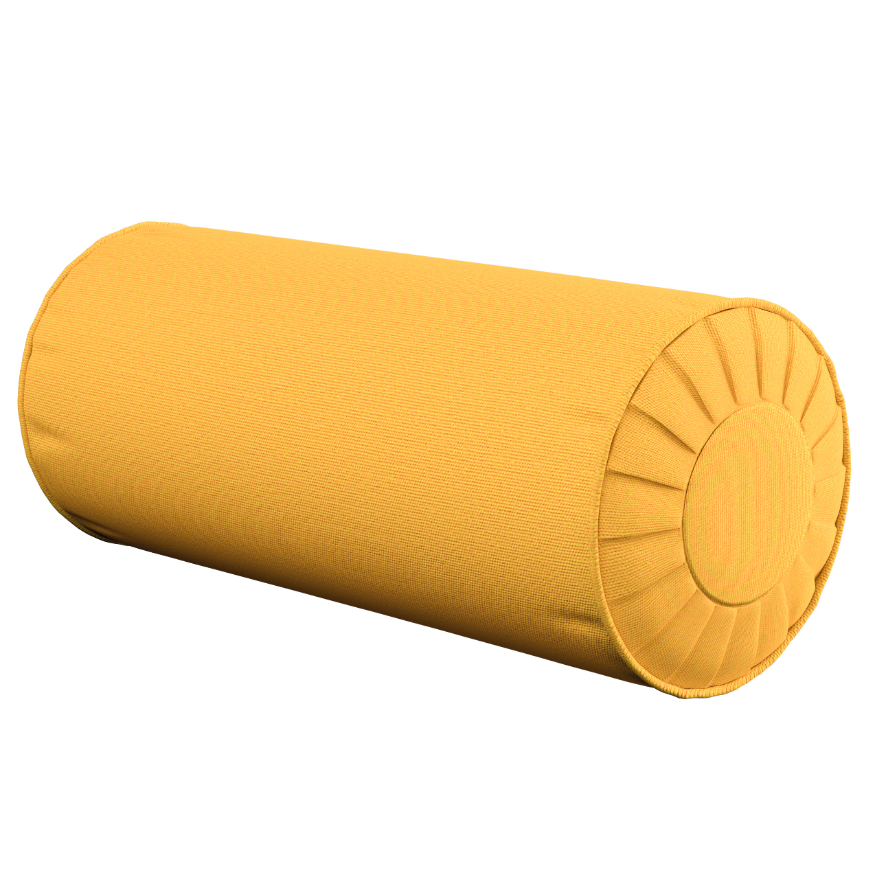 Nackenrolle mit Falten, gelb, Ø 20 x 50 cm, Loneta (133-40) günstig online kaufen