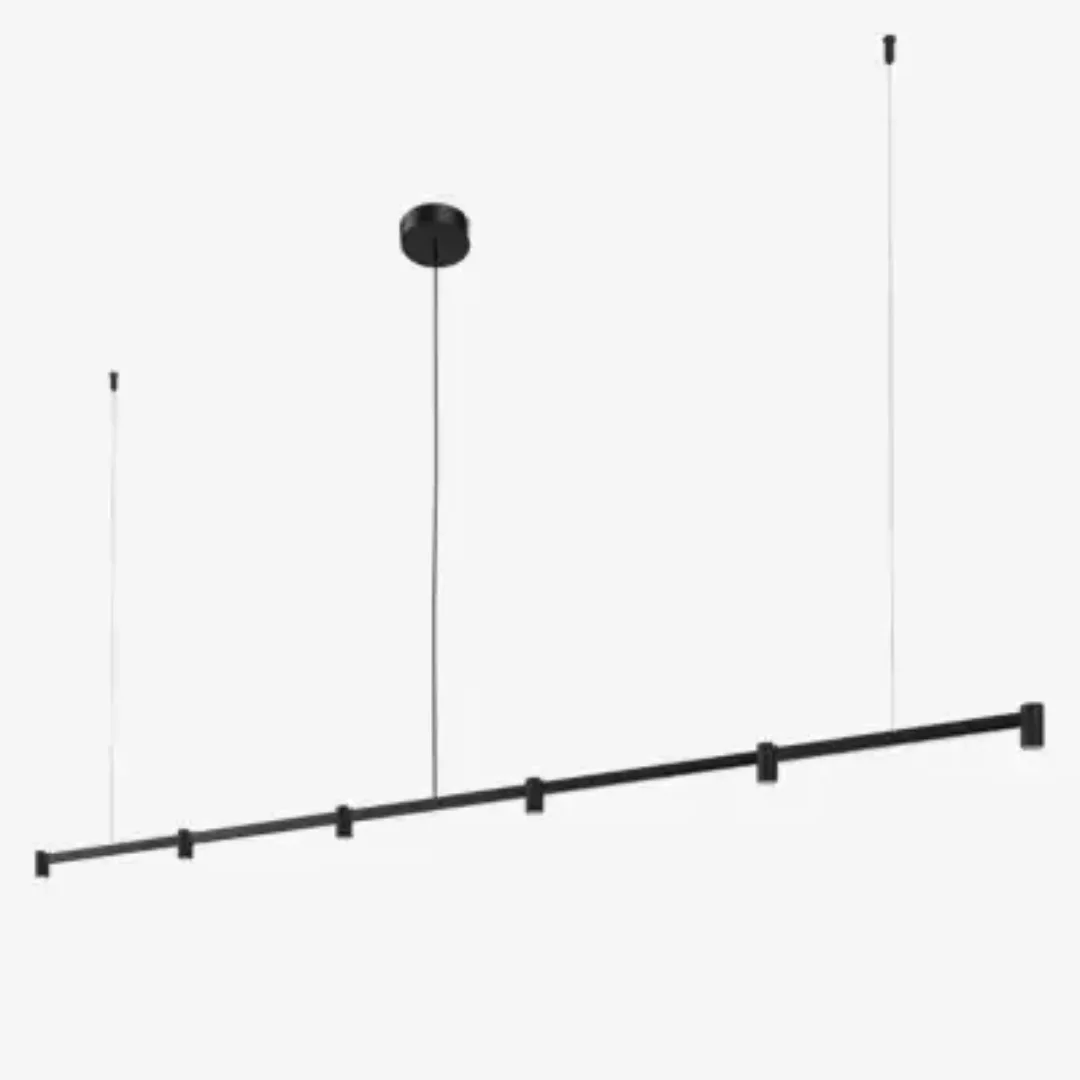 Wever & Ducré Trace 2.0 Pendelleuchte LED linear - 6-flammig, schwarz - 3.0 günstig online kaufen