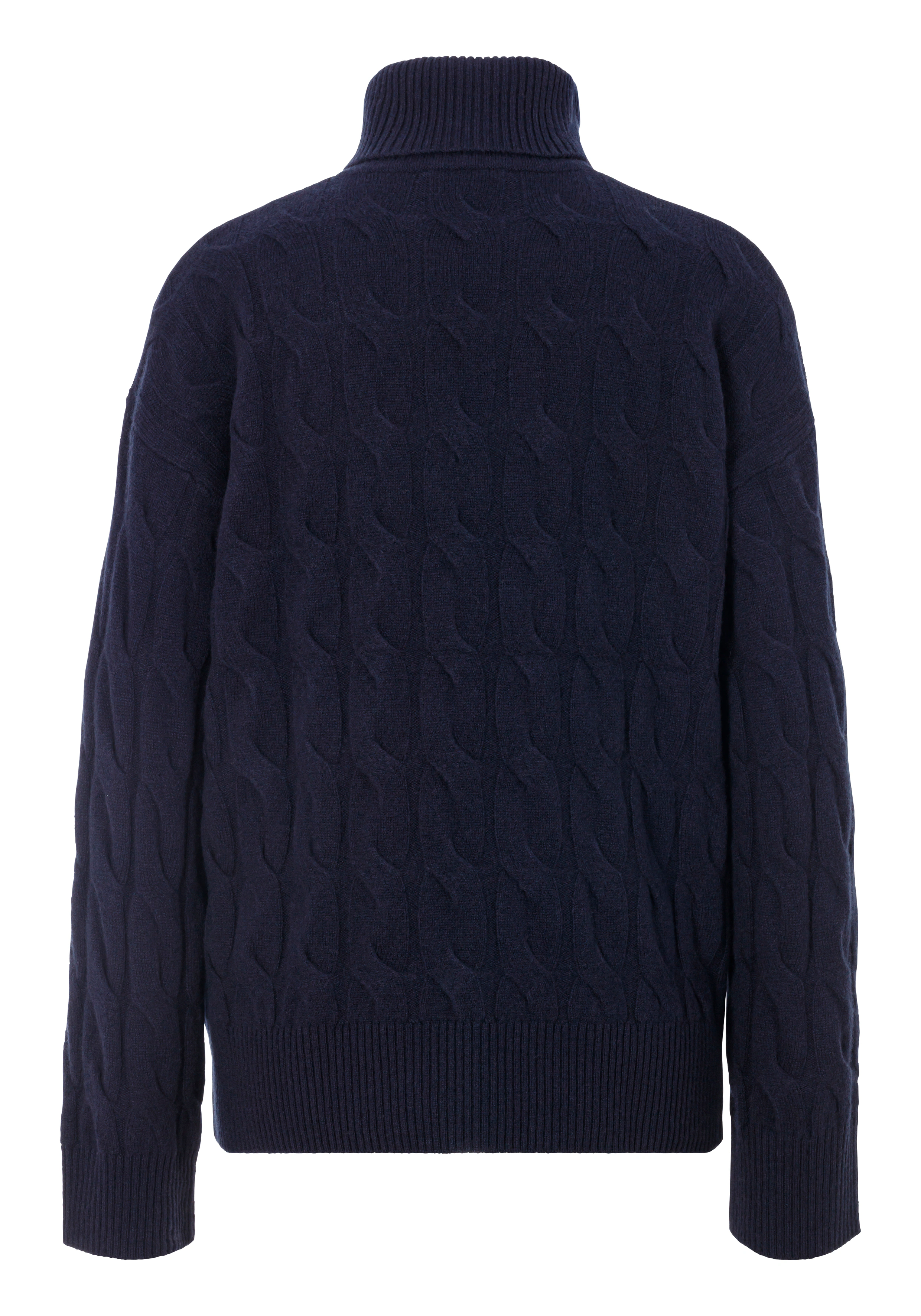 Tommy Hilfiger Rollkragenpullover SOFT WOOL CABLE ROLL-NK SWEATER mit Logos günstig online kaufen