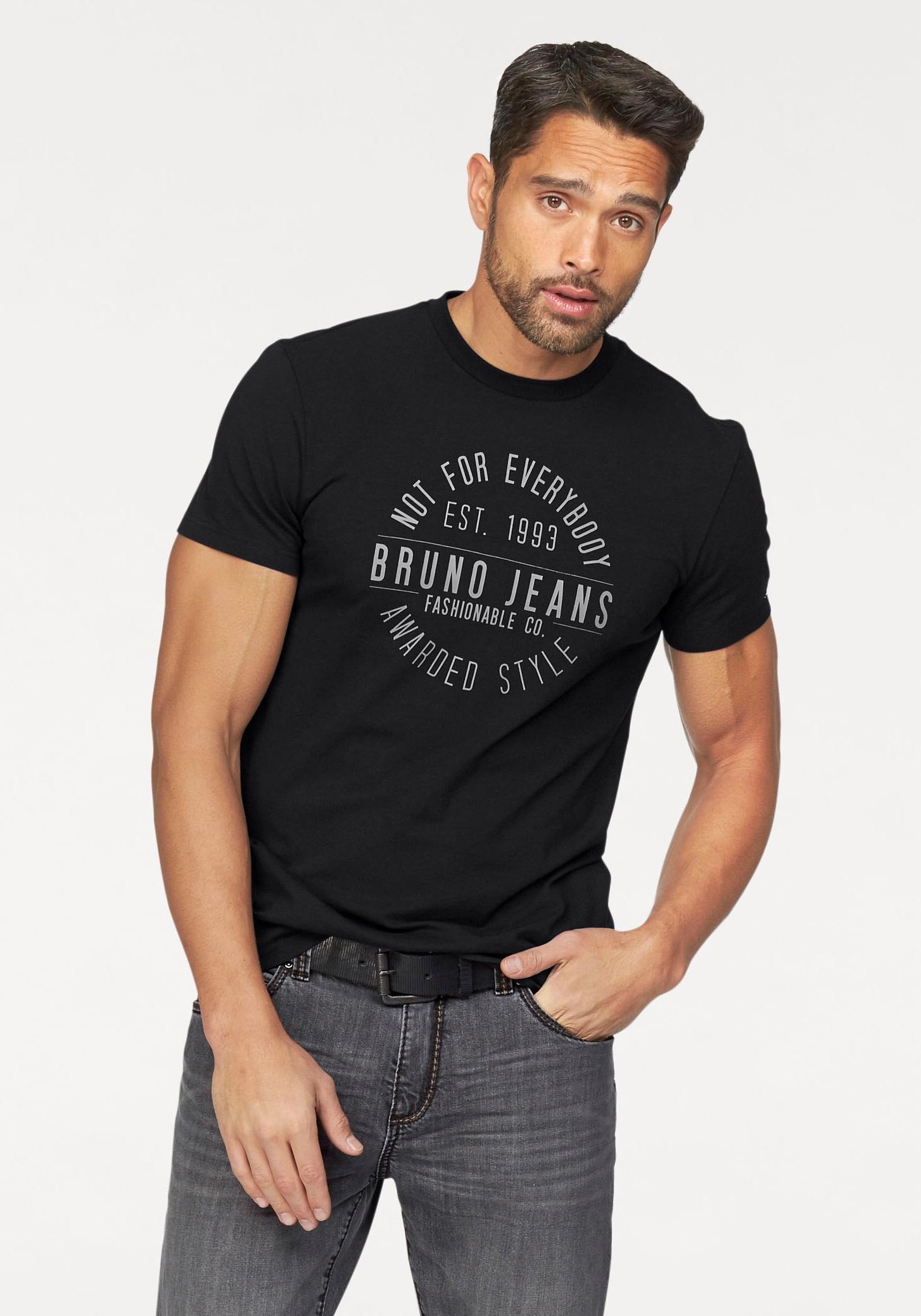 Bruno Banani T-Shirt, mit Markenprint günstig online kaufen