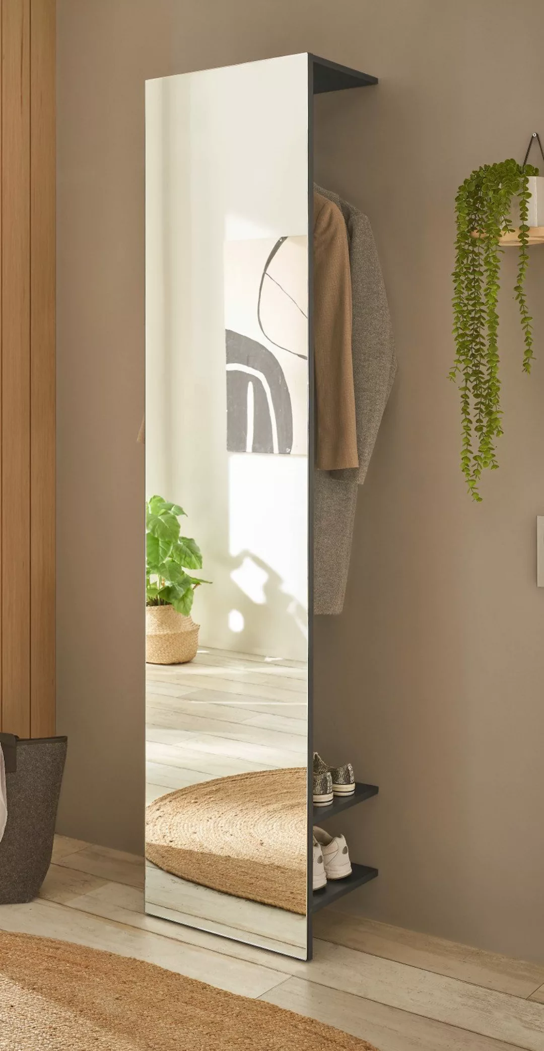 Furn.Design Kompaktgarderobe Center (Flurgarderobe in grau günstig online kaufen