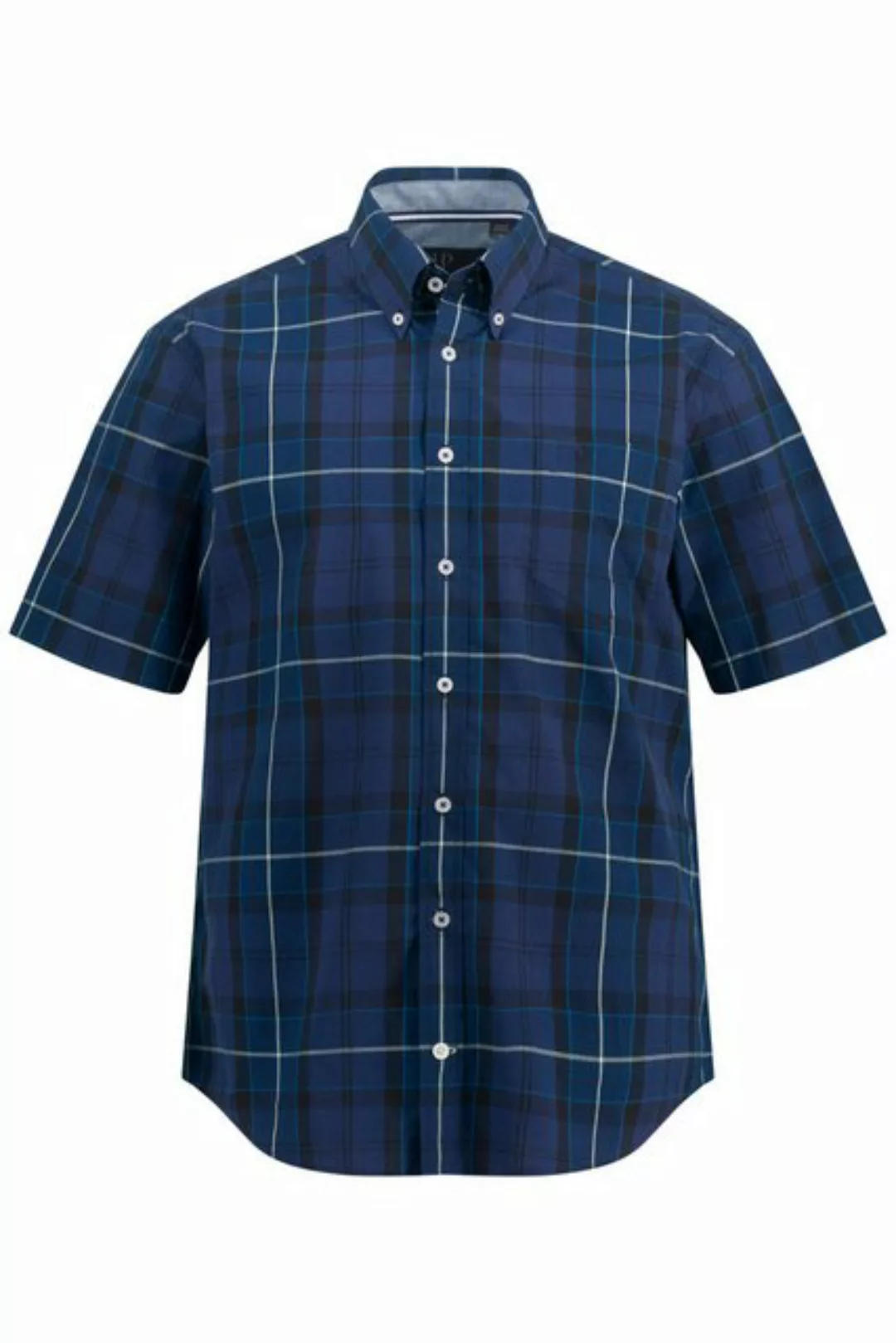 JP1880 Kurzarmhemd Karohemd Halbarm Buttondown-Kragen Modern Fit günstig online kaufen