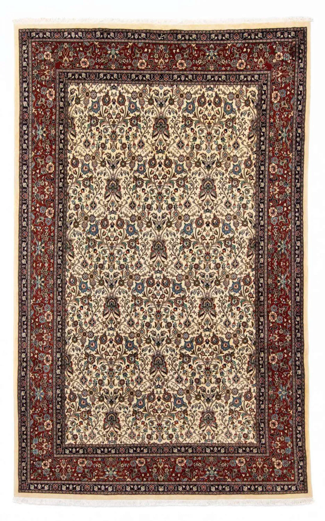 morgenland Wollteppich »Moud Blumenmuster Beige 293 x 195 cm«, rechteckig, günstig online kaufen