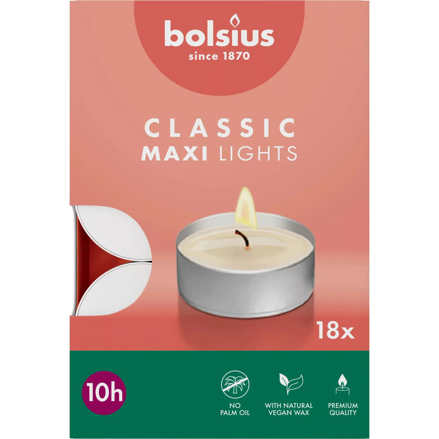 Maxi-Lichte 18er Box10 Std. Alucup Weiß günstig online kaufen