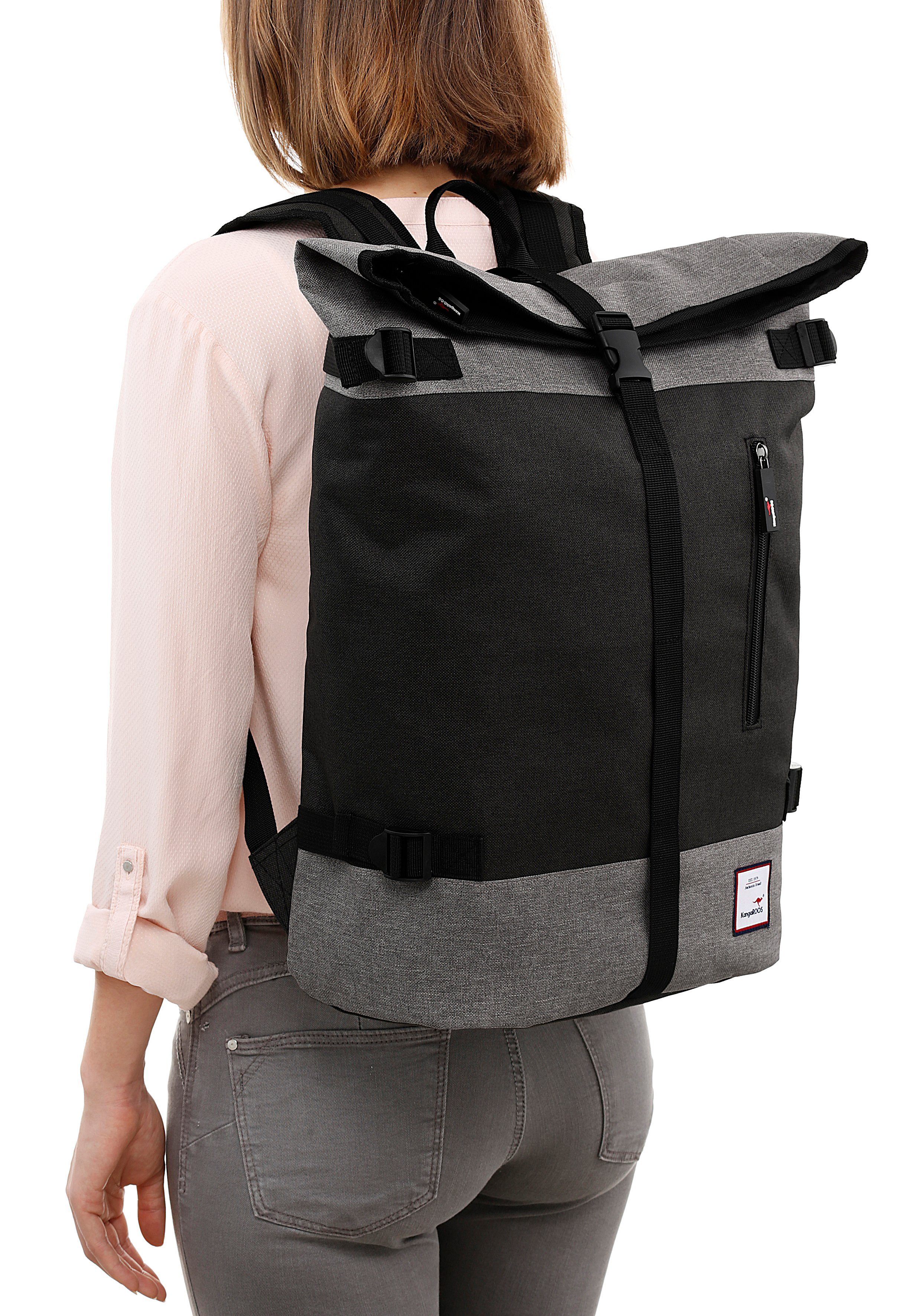 KangaROOS Cityrucksack, mit modischem Roll Top günstig online kaufen