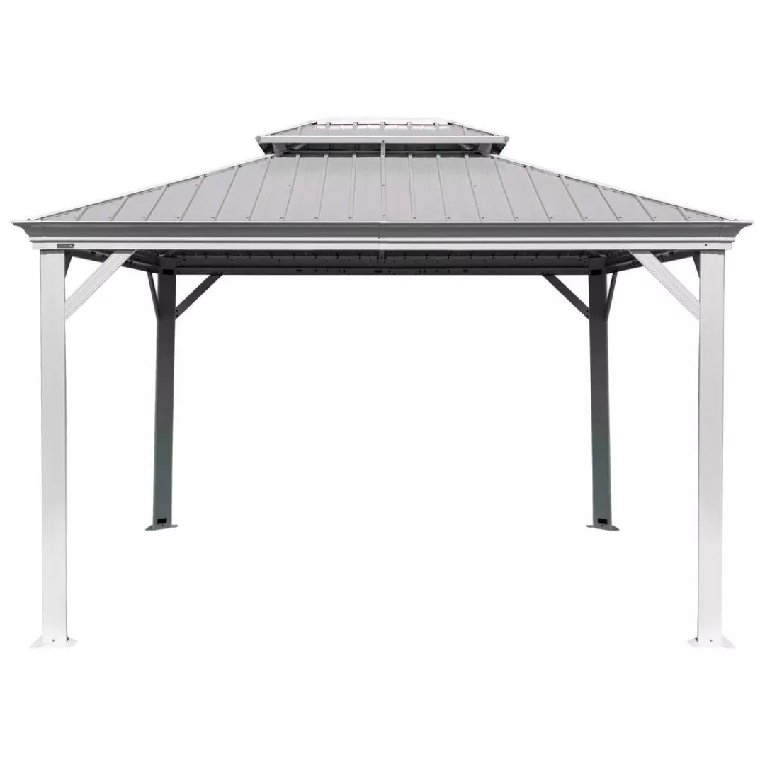 Sojag Pavillon Messina champagner Metall B/H/L: ca. 483x307x363 cm günstig online kaufen