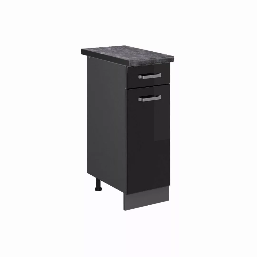 Vicco Unterschrank R-Line, Schwarz Hochglanz/Anthrazit, 30 günstig online kaufen