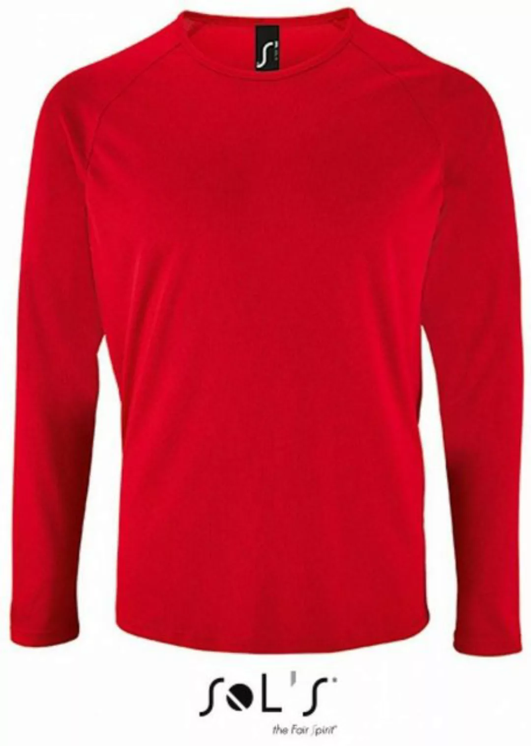 SOLS Langarmshirt Herren Long-Sleeve Sports T-Shirt Sporty günstig online kaufen