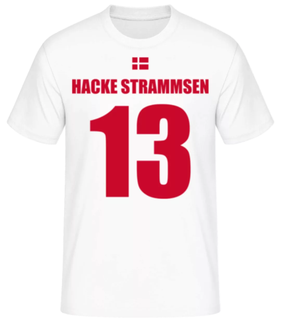 Dänemark Fußball Trikot Hacke Strammsen · Männer Basic T-Shirt günstig online kaufen