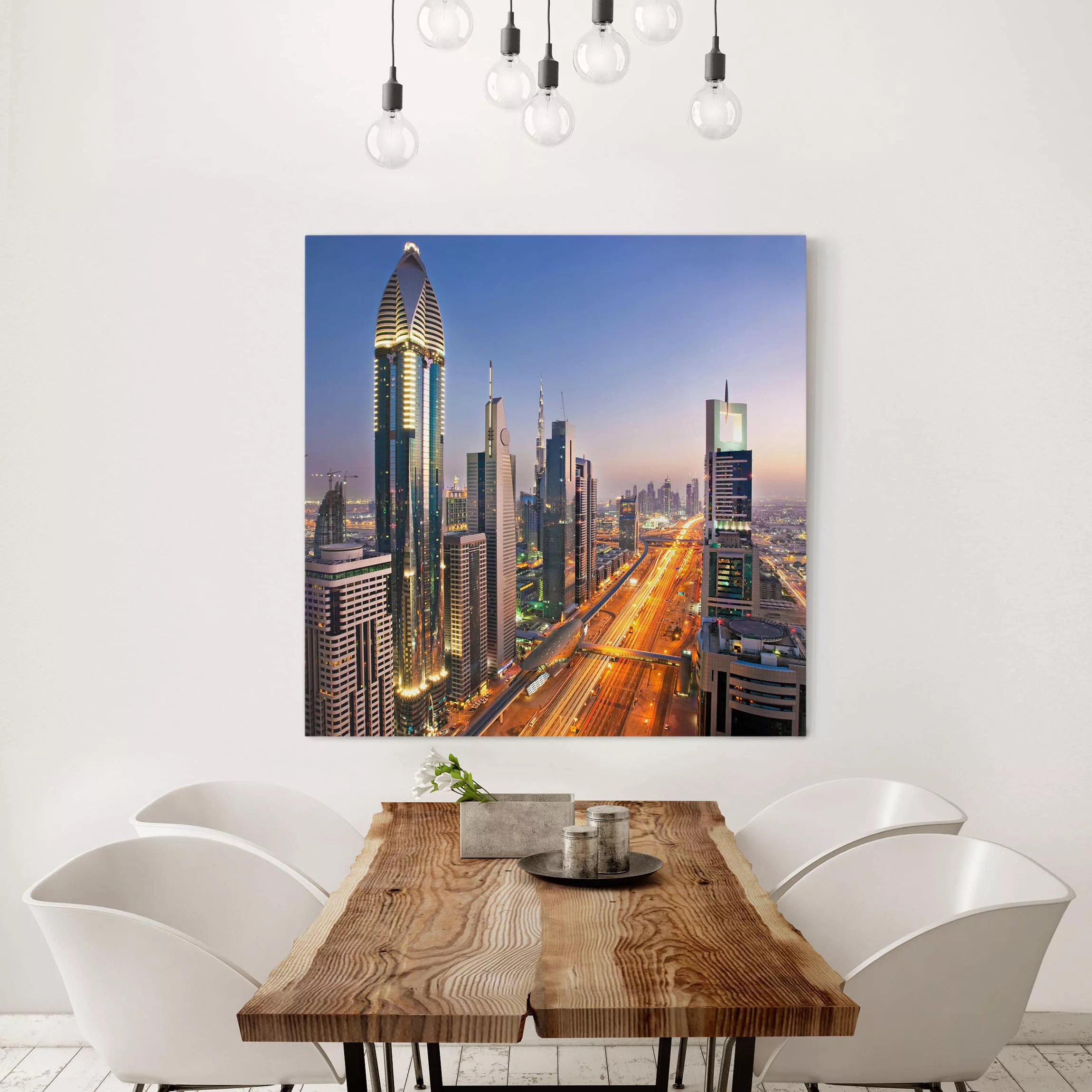 Leinwandbild Architektur & Skyline - Quadrat Dubai günstig online kaufen