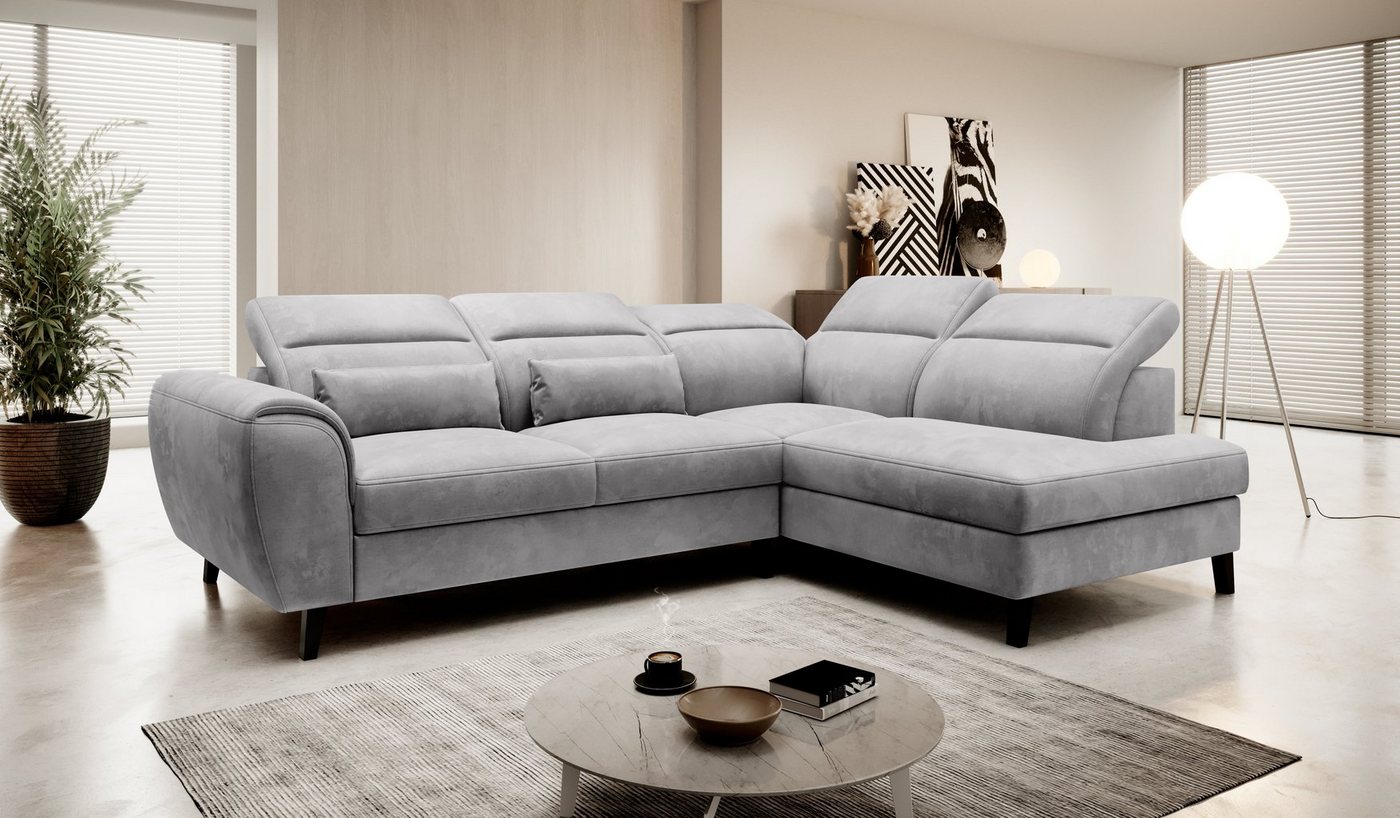 yourhouse24 Ecksofa NOBLE L-form Schlafsofa Wohnlandschaft Links Rechts Cou günstig online kaufen