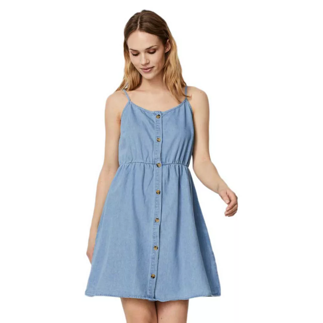 Vero Moda ‑ Camisole-Kleid aus Bio-Baumwolldenim in Blau günstig online kaufen