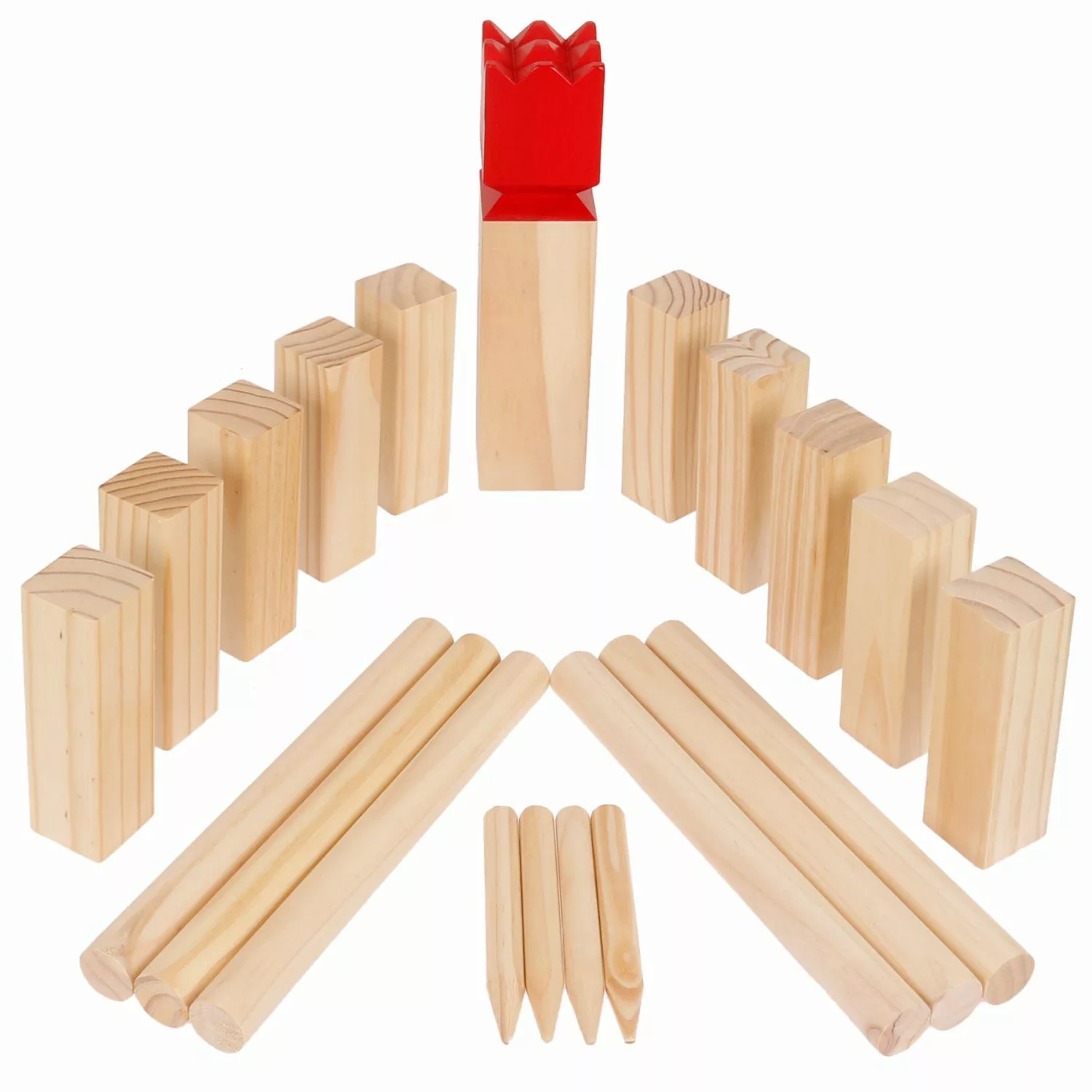 FunTomia Outdoor-Spielzeug 30cm König Kubb Spiel günstig online kaufen