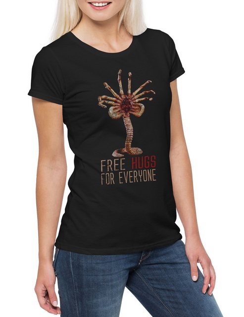 Urban Backwoods Print-Shirt Free Hugs For Everyone Damen T-Shirt Promethues günstig online kaufen