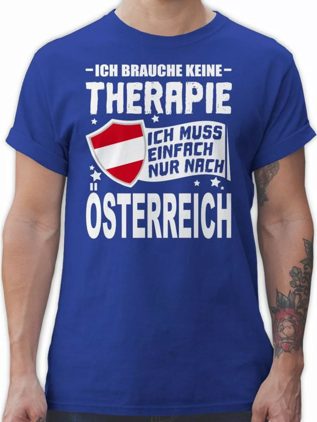 Shirtracer T-Shirt Ich brauche keine Therapie Ich muss einfach nur nach Öst günstig online kaufen