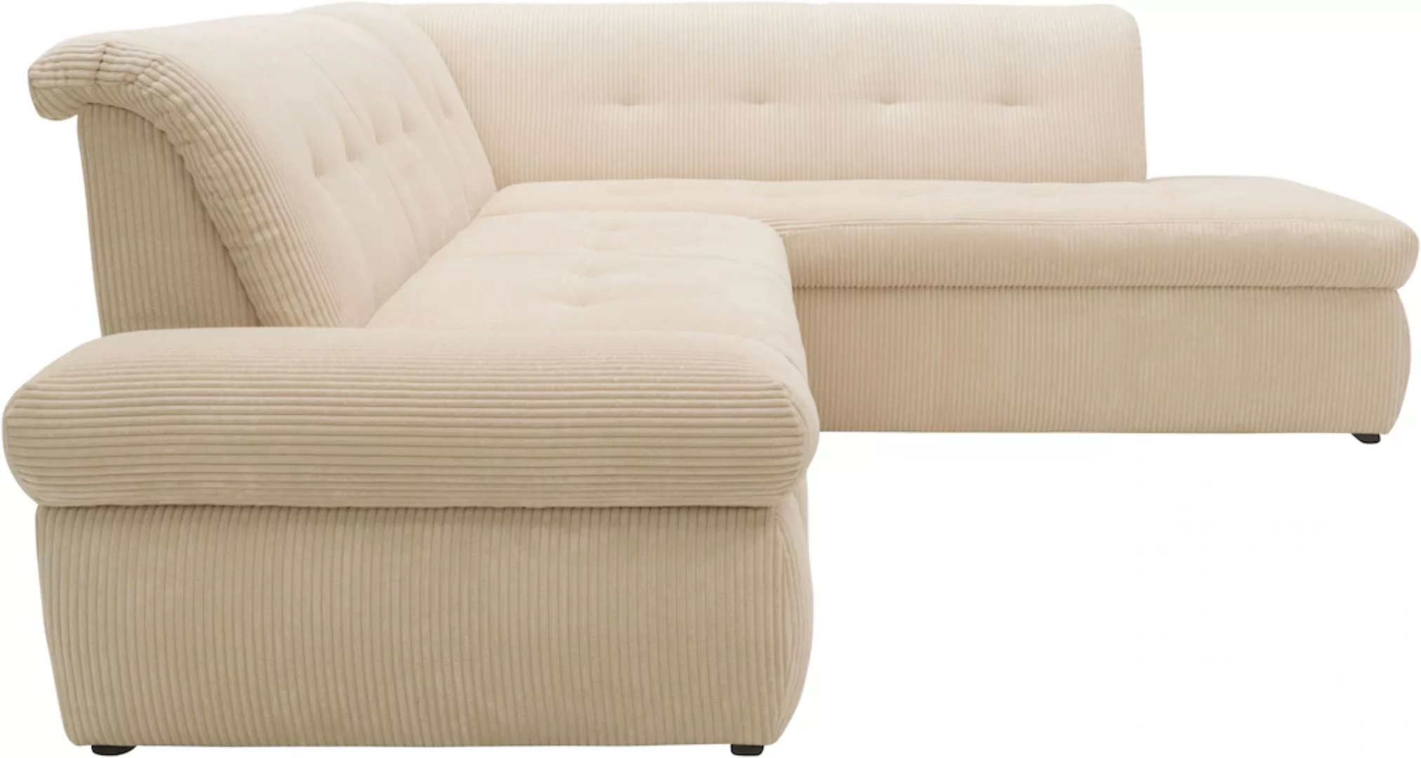 DOMO collection Ecksofa Moric L-Form, wahlweise mit Bettfunktion und Armleh günstig online kaufen