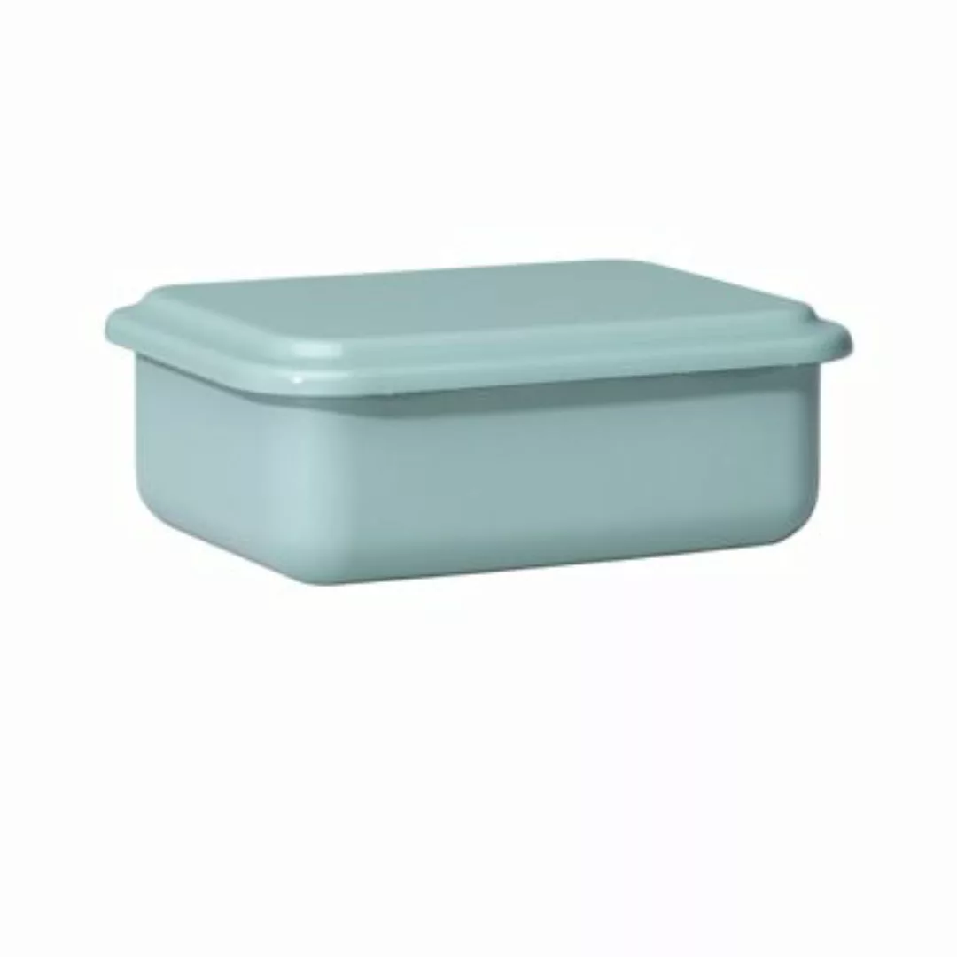 Riess Serve + Store Vorratsbehälter small / niedrig Salbeigrün - Emaille günstig online kaufen