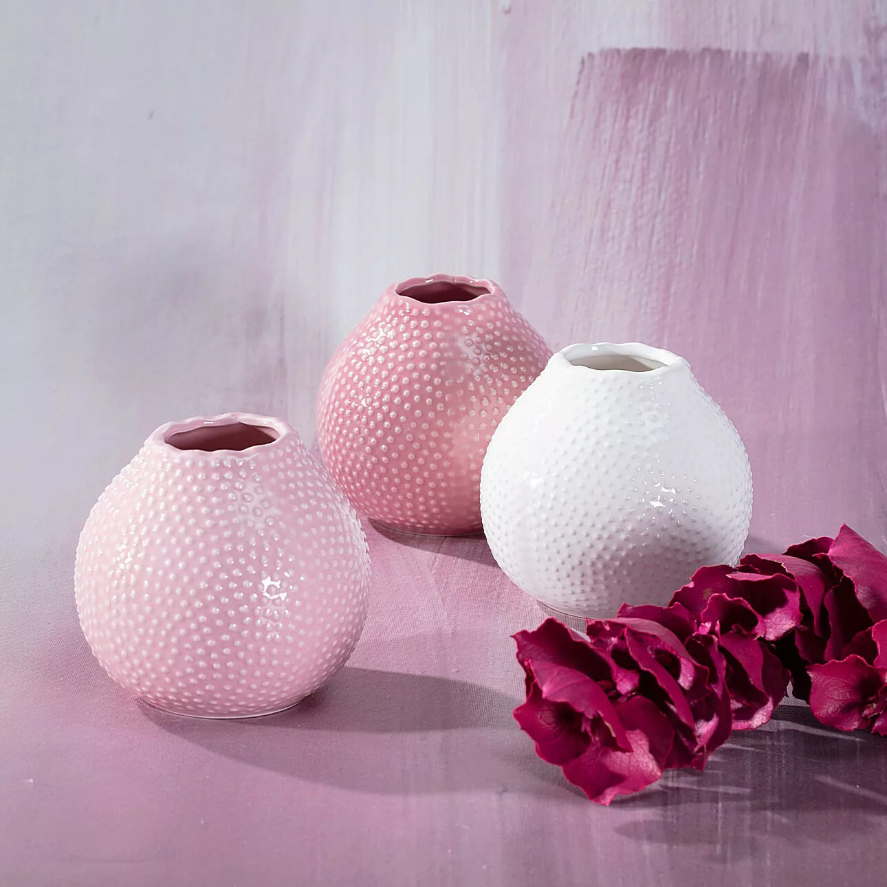 Vase Tessa Pink 13cm, 13 x 13 cm günstig online kaufen