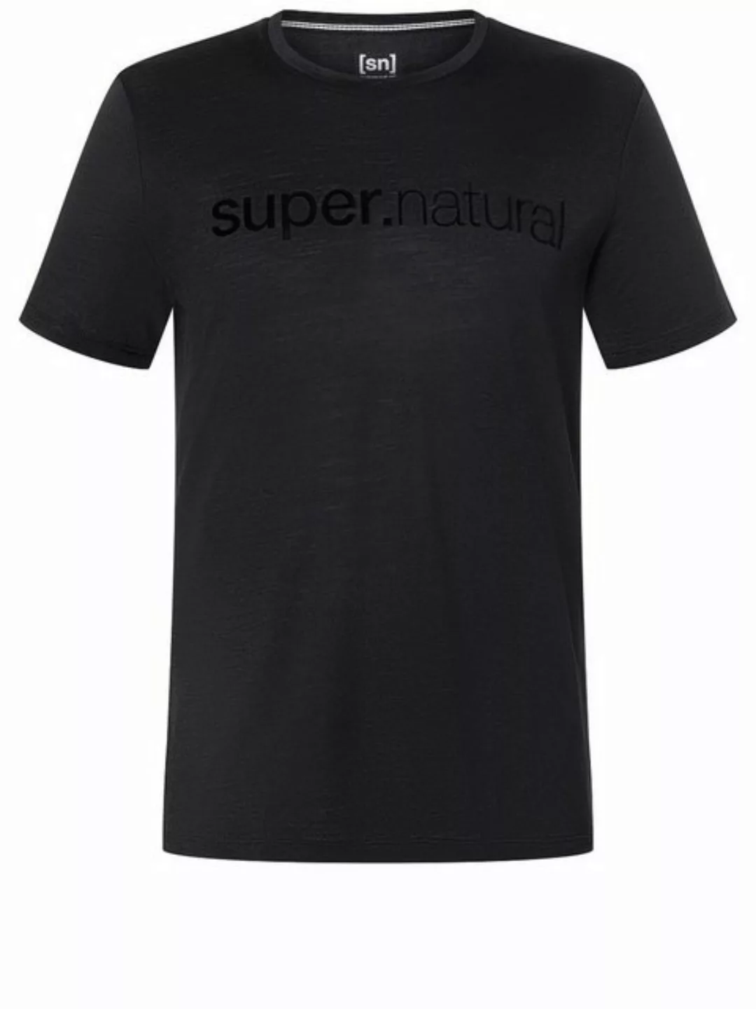 SUPER.NATURAL Print-Shirt Merino T-Shirt M 3D SIGNATURE TEE lässiger Merino günstig online kaufen