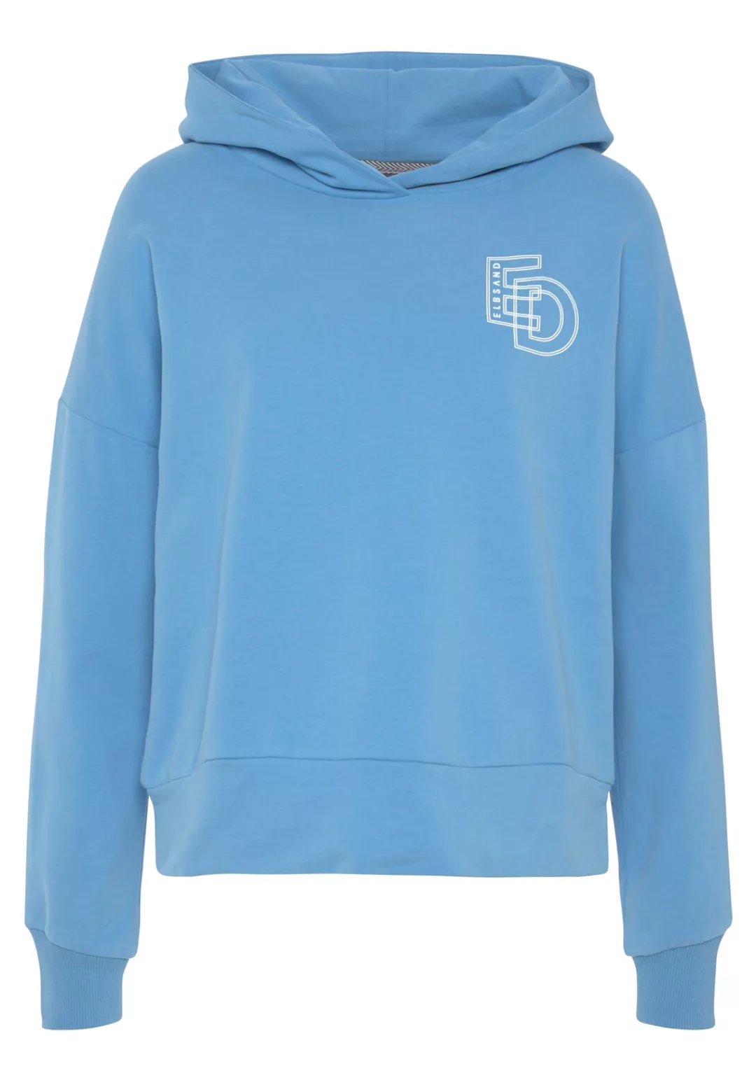 Elbsand Kapuzensweatshirt mit großem Logodruck auf dem Rücken günstig online kaufen