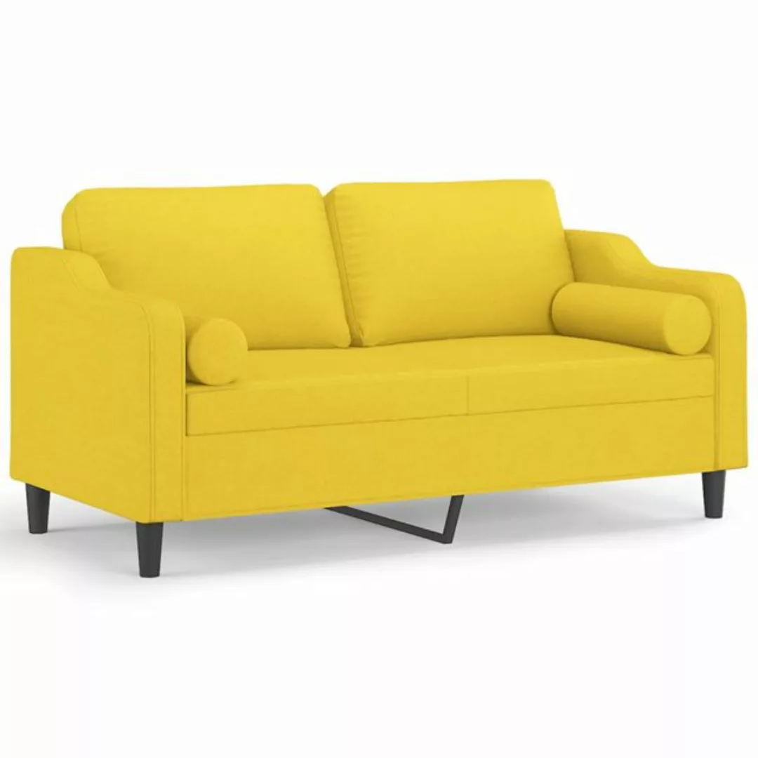 vidaXL Sofa Sofa mit Zierkissen Stoff, 140 cm, 2-Sitzer günstig online kaufen