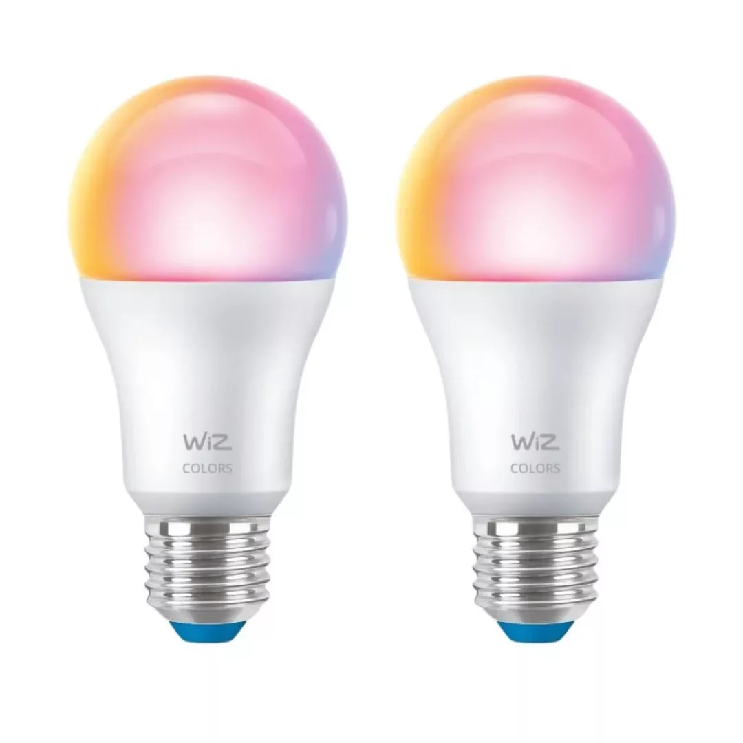 Wiz LED Smart Leuchtmittel E27 A60 RGBW 8,5W 806lm 2er Pack günstig online kaufen