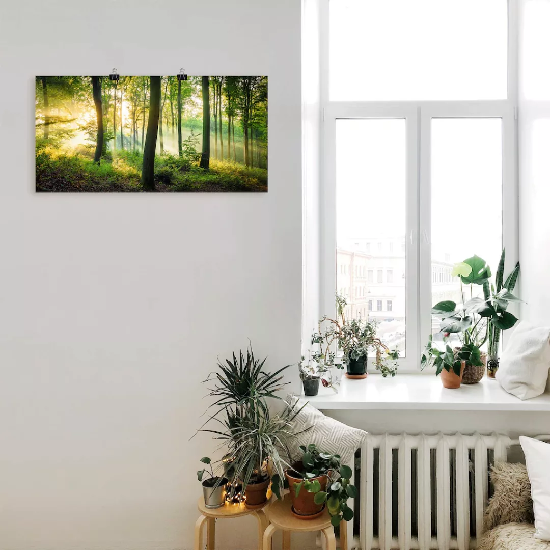 Artland Wandbild "Herbst im Wald II", Waldbilder, (1 St.), als Alubild, Out günstig online kaufen