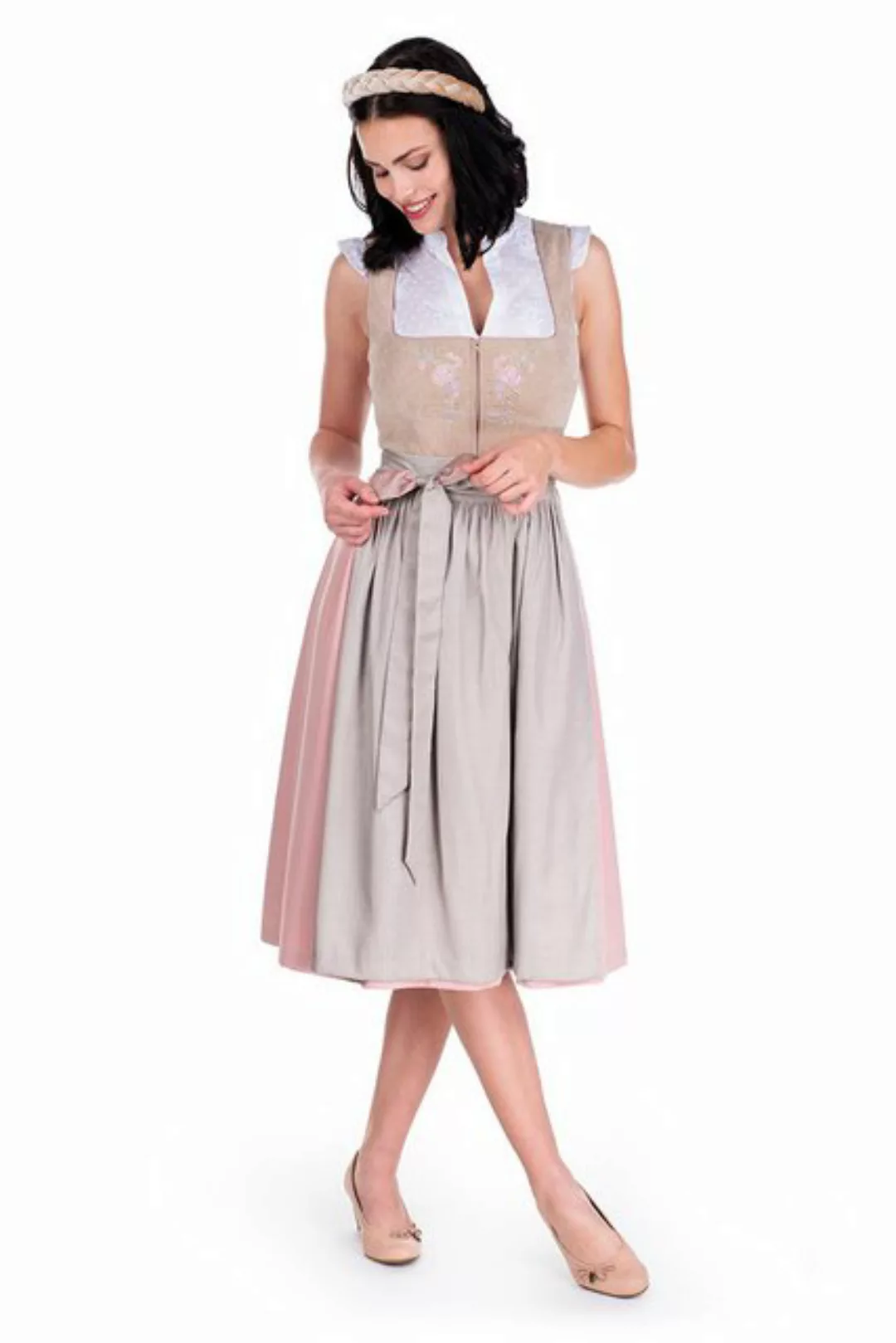 Spieth & Wensky Dirndl Cord Dirndl 2tlg. - DOLLY - beige/rosé günstig online kaufen