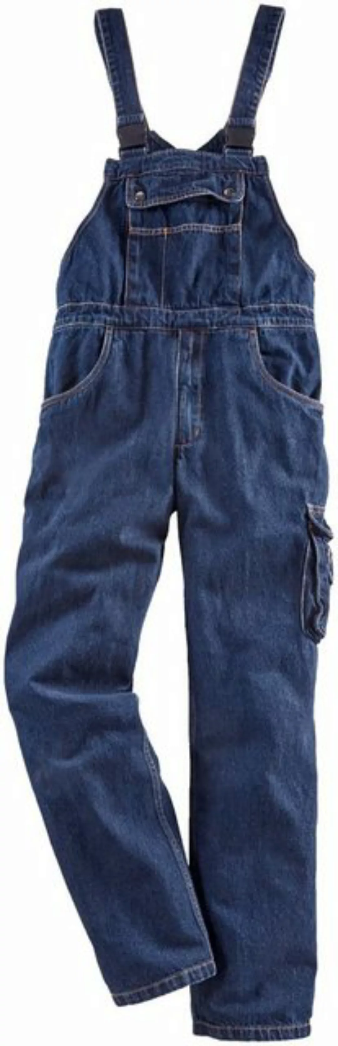 Northern Country Latzhose Worker Jeans (aus 100% Baumwolle, robuster Jeanss günstig online kaufen