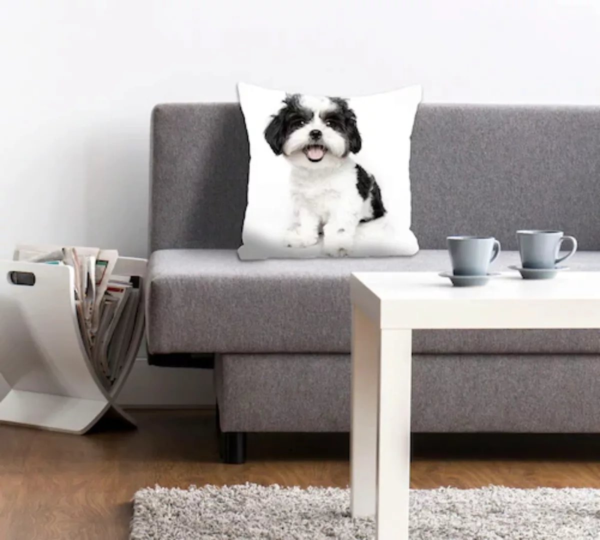 queence Dekokissen »Malteser«, mit einem Malteser Hund, Kissenhülle ohne Fü günstig online kaufen