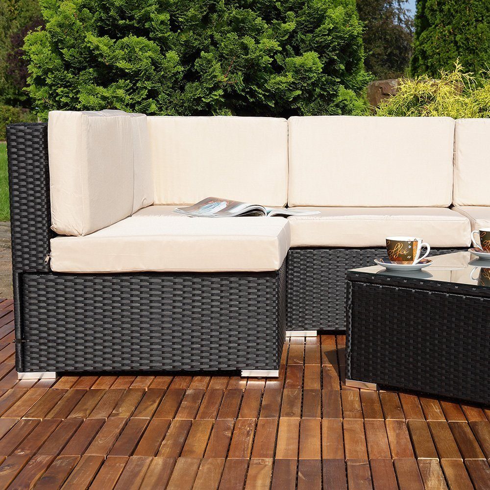 Melko Gartenlounge-Set Sitzgruppe Gartenlounge Sitzgarnitur Set günstig online kaufen