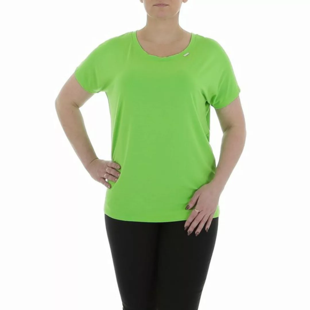 Ital-Design T-Shirt Damen Freizeit T-Shirt in Grün günstig online kaufen