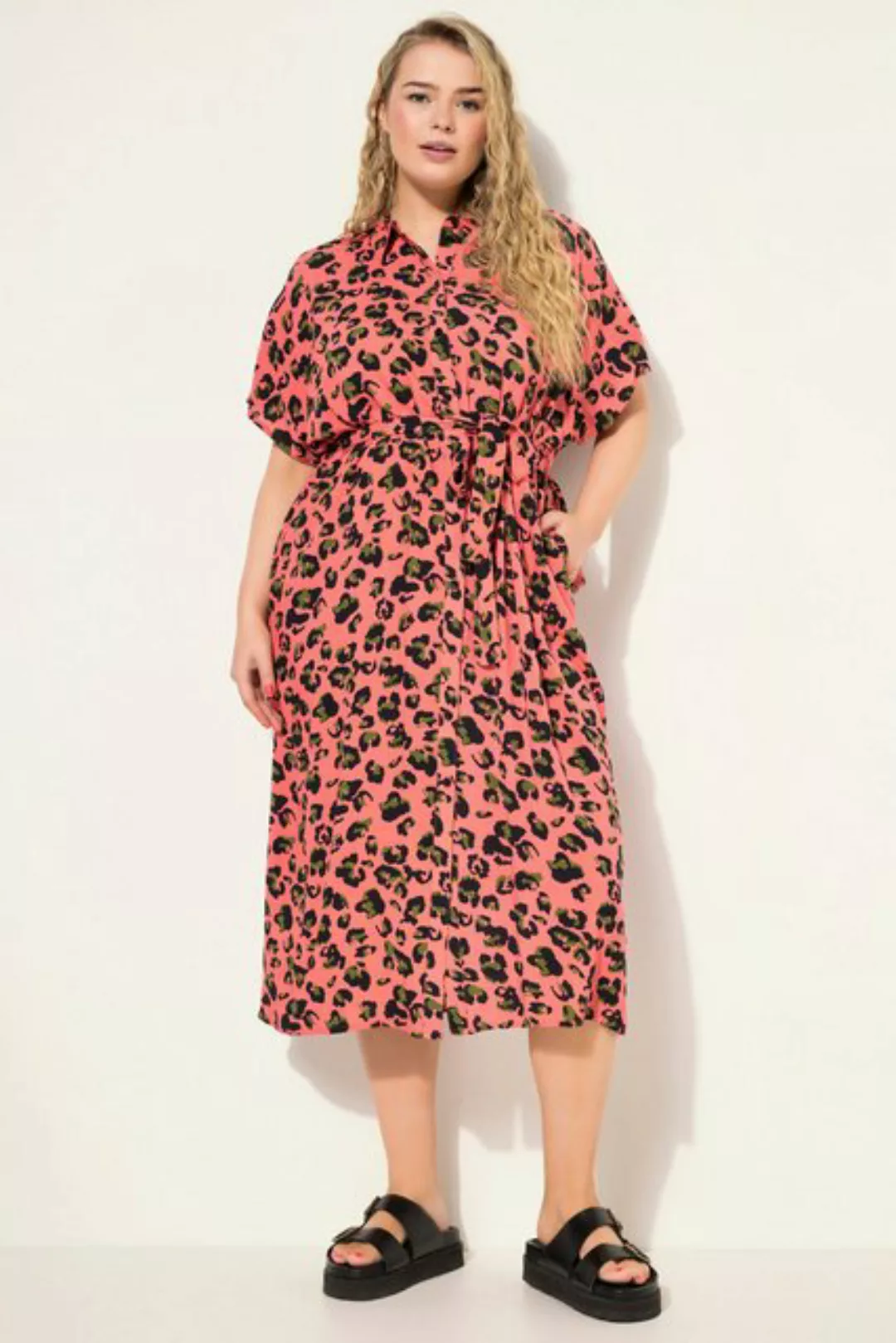 Studio Untold Hemdblusenkleid Hemdblusen-Midikleid oversized Color Leo günstig online kaufen