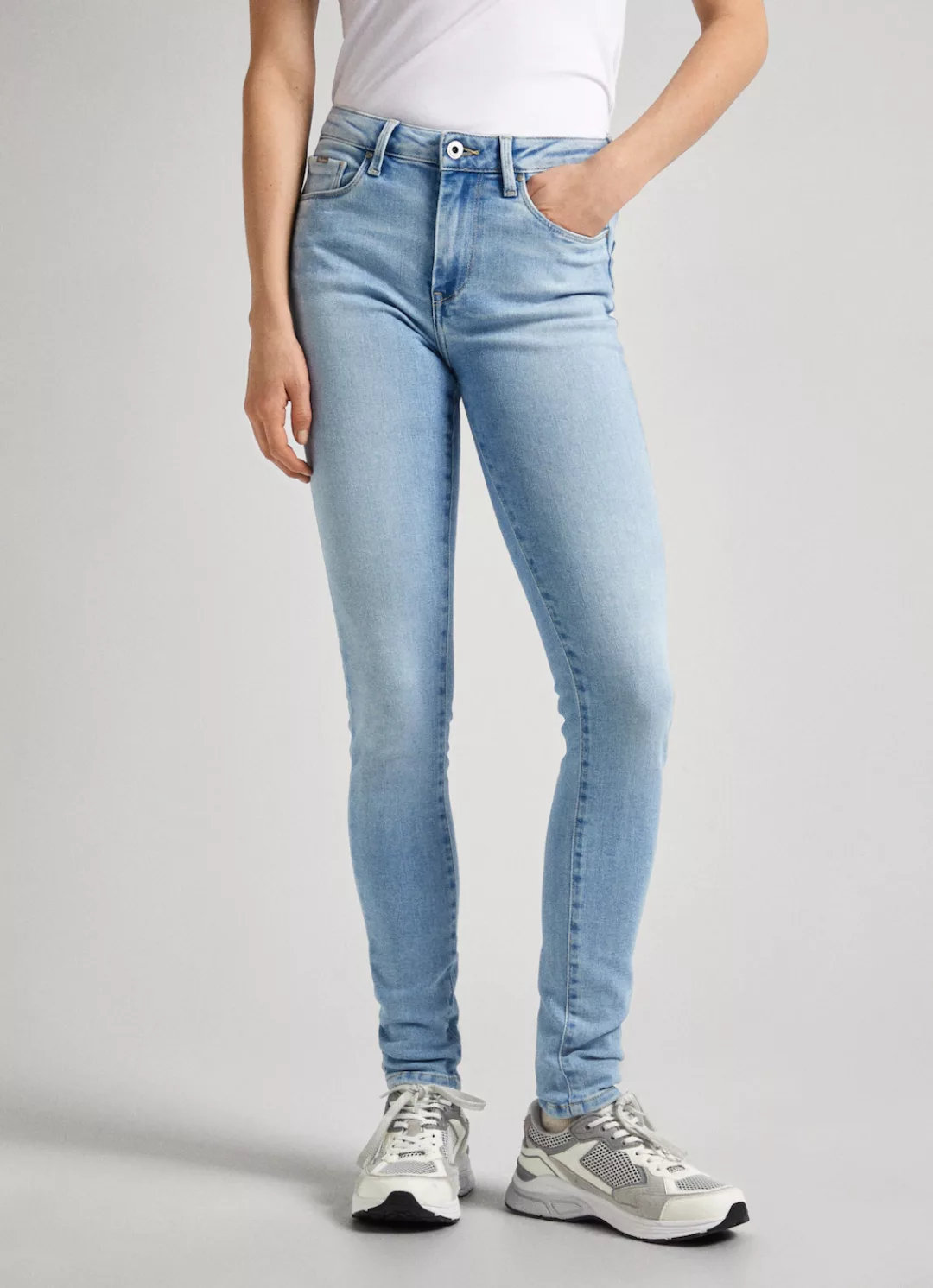 Pepe Jeans Skinny-fit-Jeans, in Used-Optik günstig online kaufen