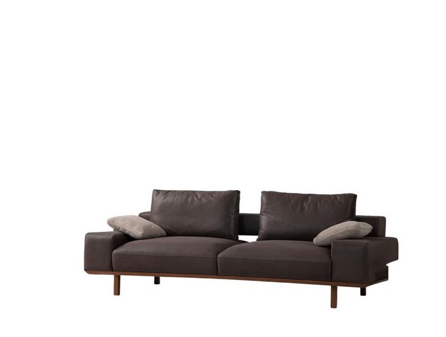 JVmoebel Sofa Brauner Moderner Dreisitzer Luxus Polstercouchen Wohnzimmer 3 günstig online kaufen